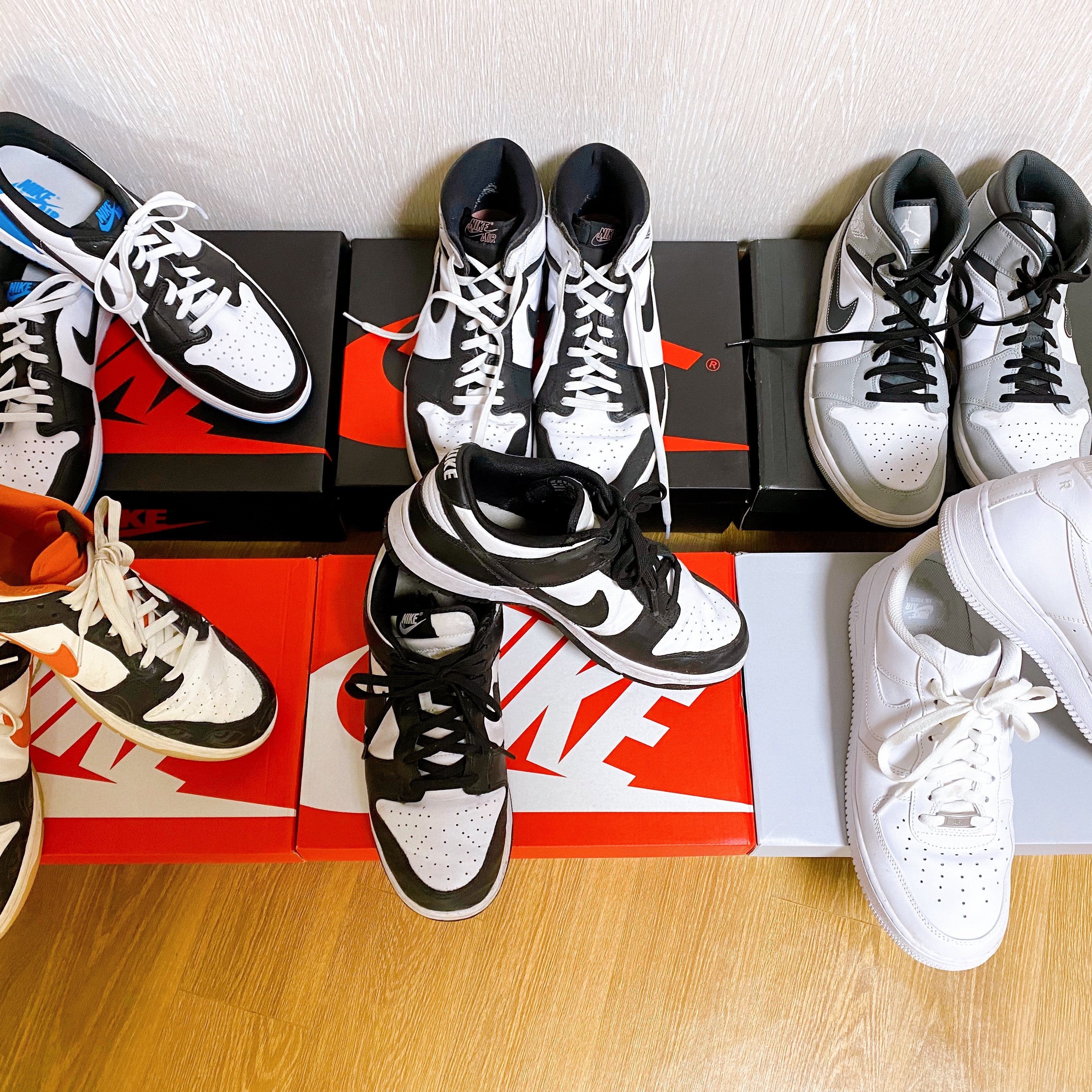 Jordan 1 Retro Low OG Black and Dark Powder Blue, Nike Dunk Low Retro PRM Halloween 착용 스타일 - 2