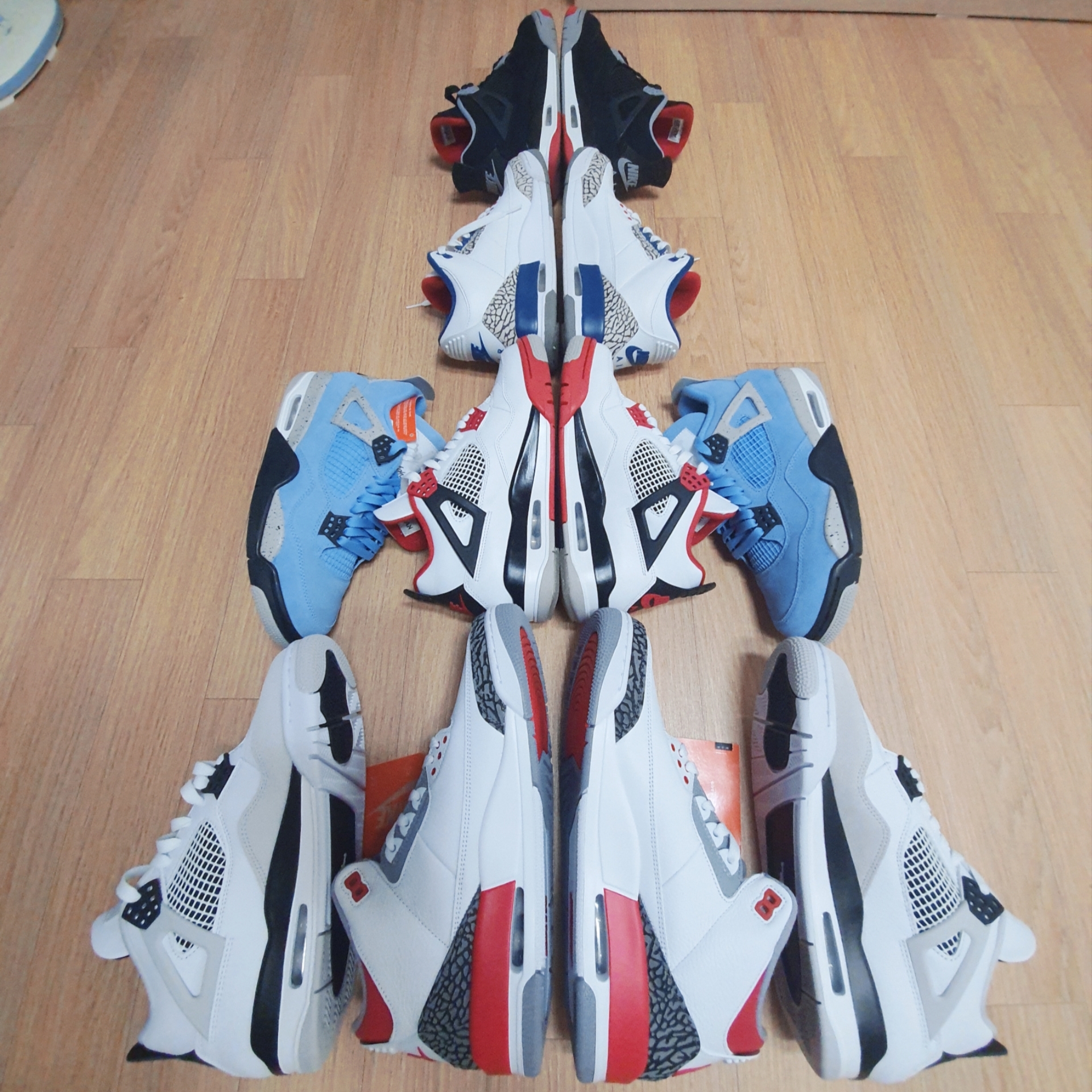 Jordan 3 Retro Fire Red 2022, Jordan 3 Retro OG True Blue 2016 착용 스타일