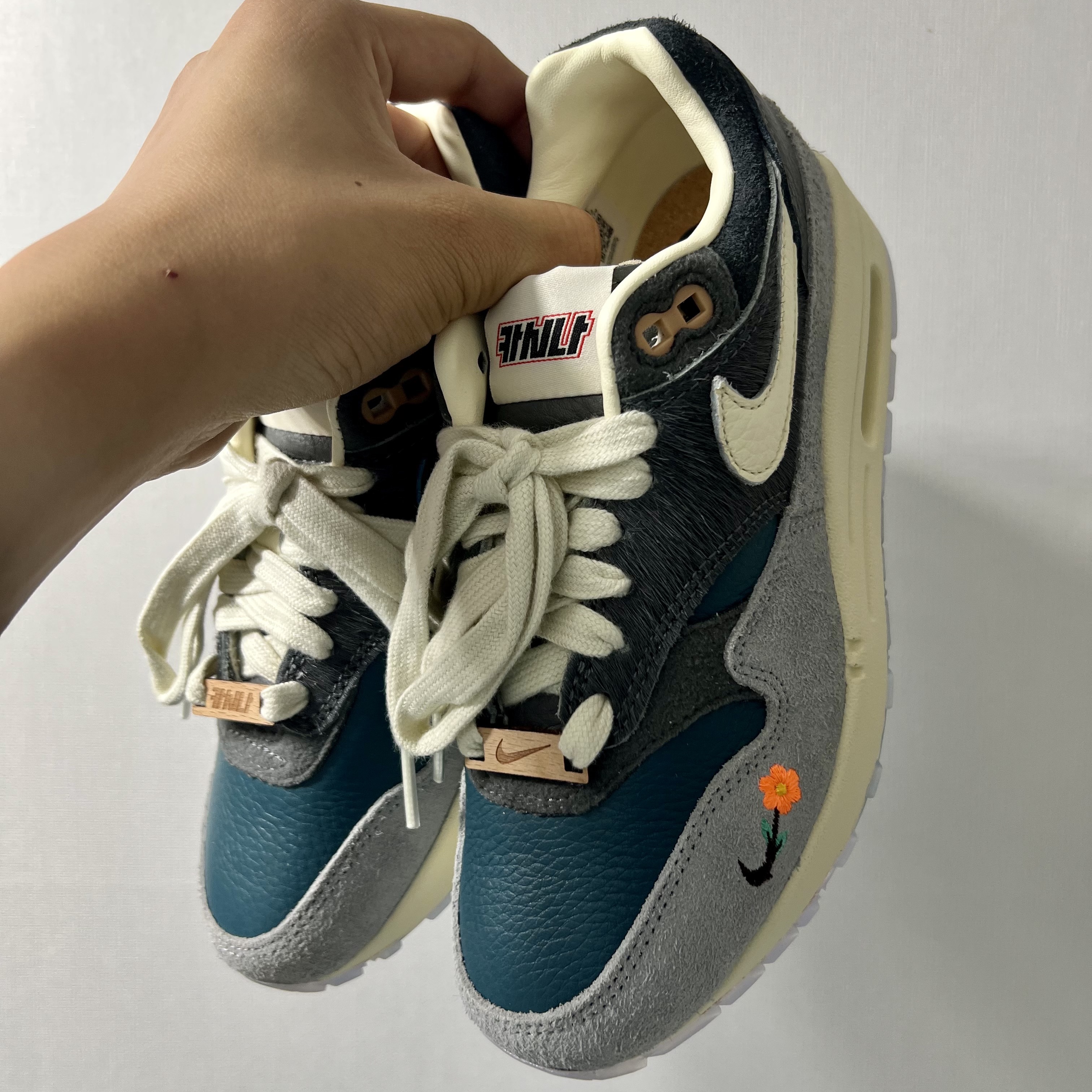 Nike x Kasina Air Max 1 SP Won-Ang Particle Grey 착용 스타일 - 3