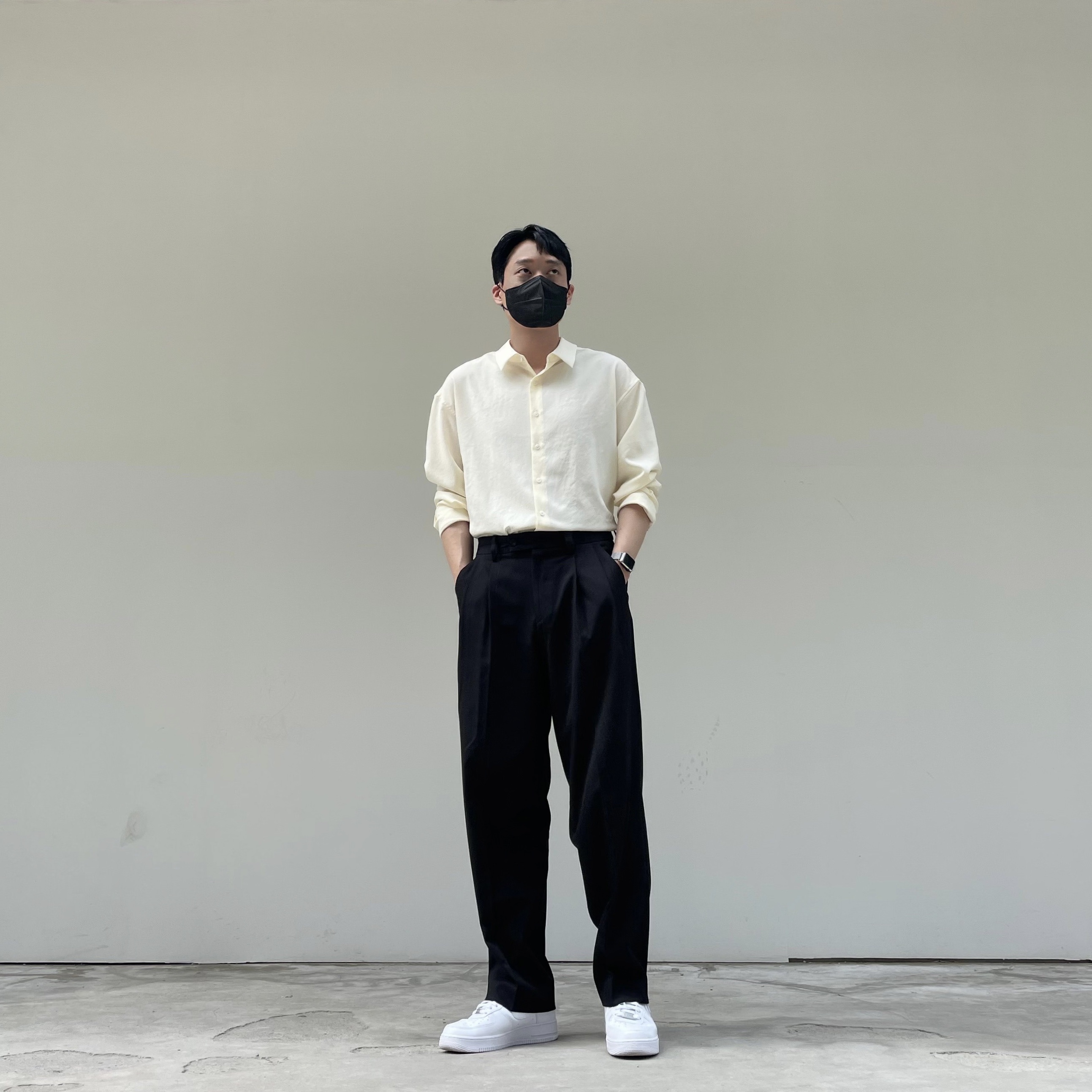 Nike Air Force 1 '07 Low White 착용 스타일