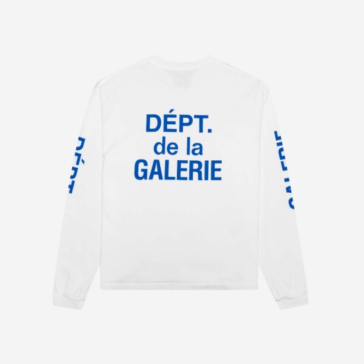 갤러리 디파트먼트 프렌치 컬랙터 롱슬리브 티셔츠 화이트 블루