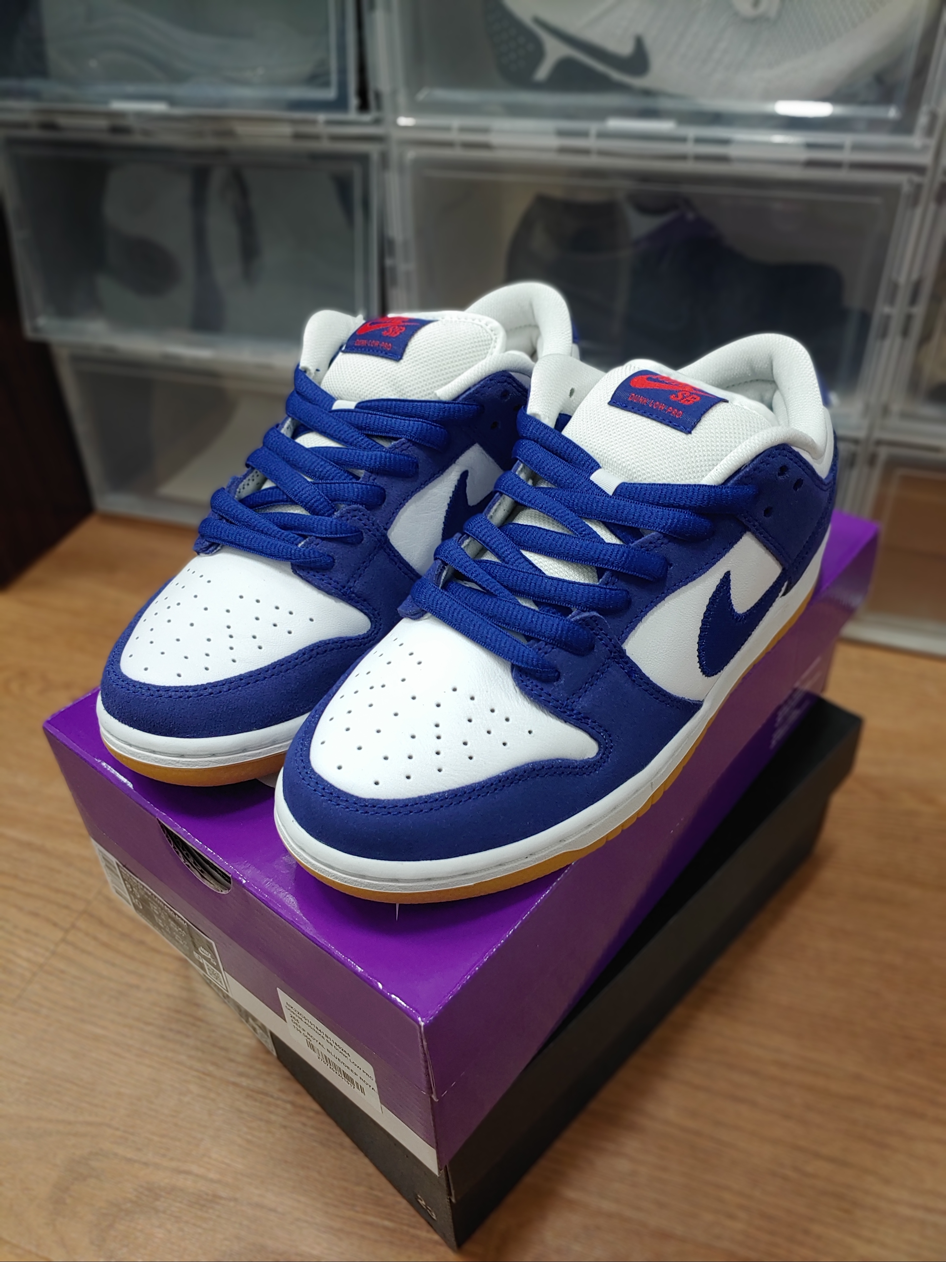 Nike SB Dunk Low Pro Premium Deep Royal Blue 착용 스타일 - 2