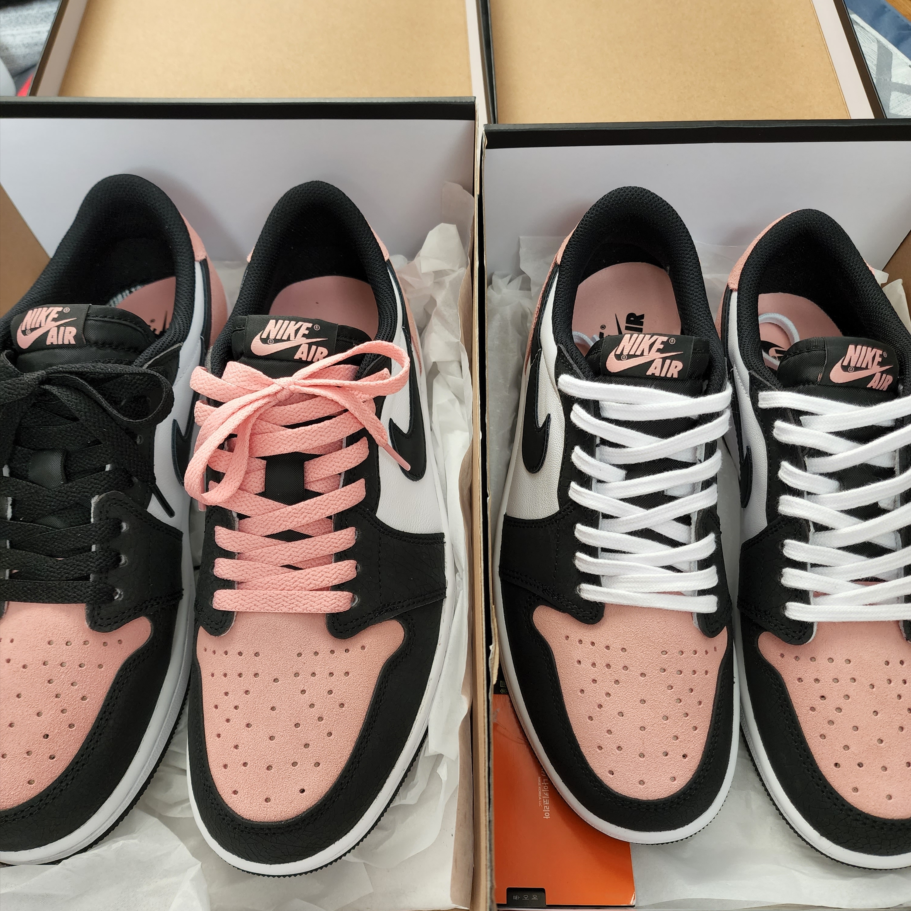 Jordan 1 Retro Low OG Bleached Coral 착용 스타일