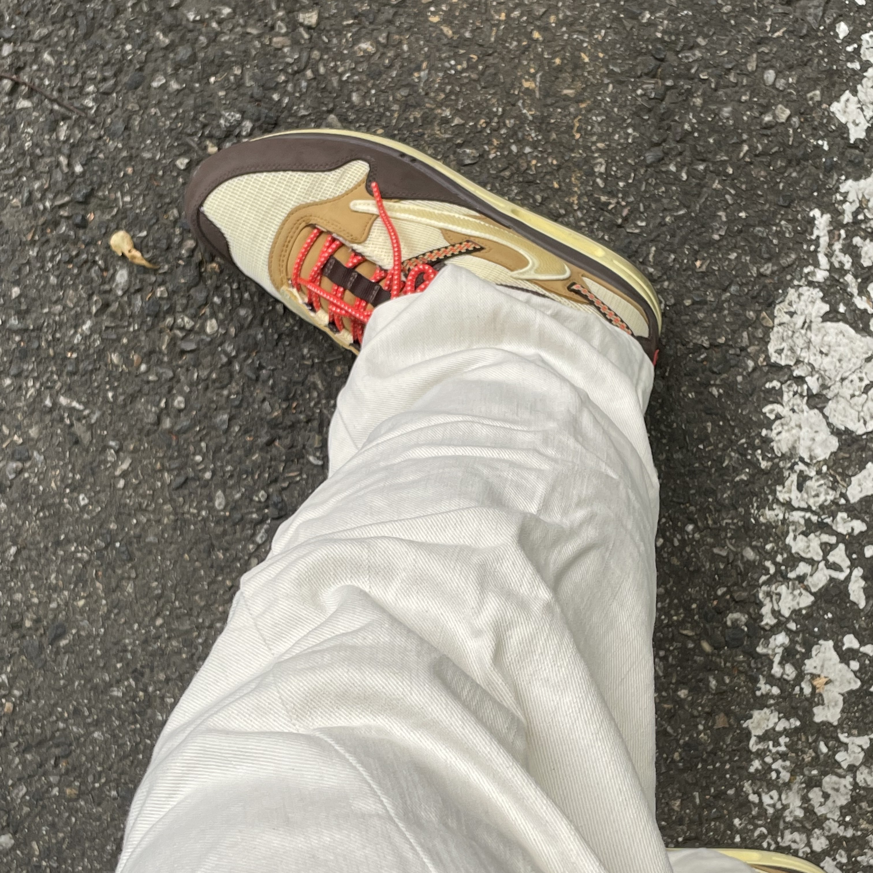 Nike x Travis Scott Air Max 1 Cact.us Brown 착용 스타일