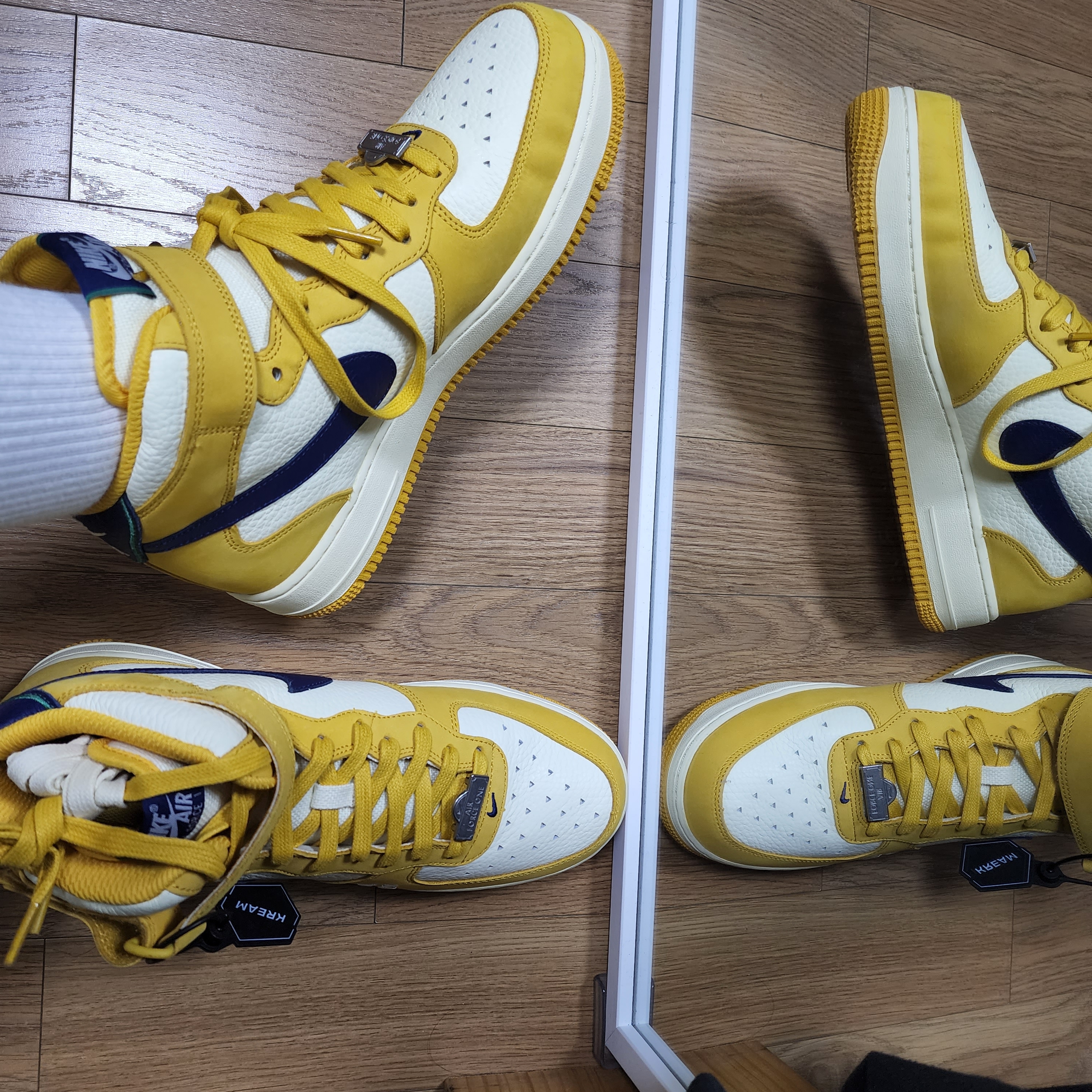Nike Air Force 1 Mid Paris 착용 스타일 - 3