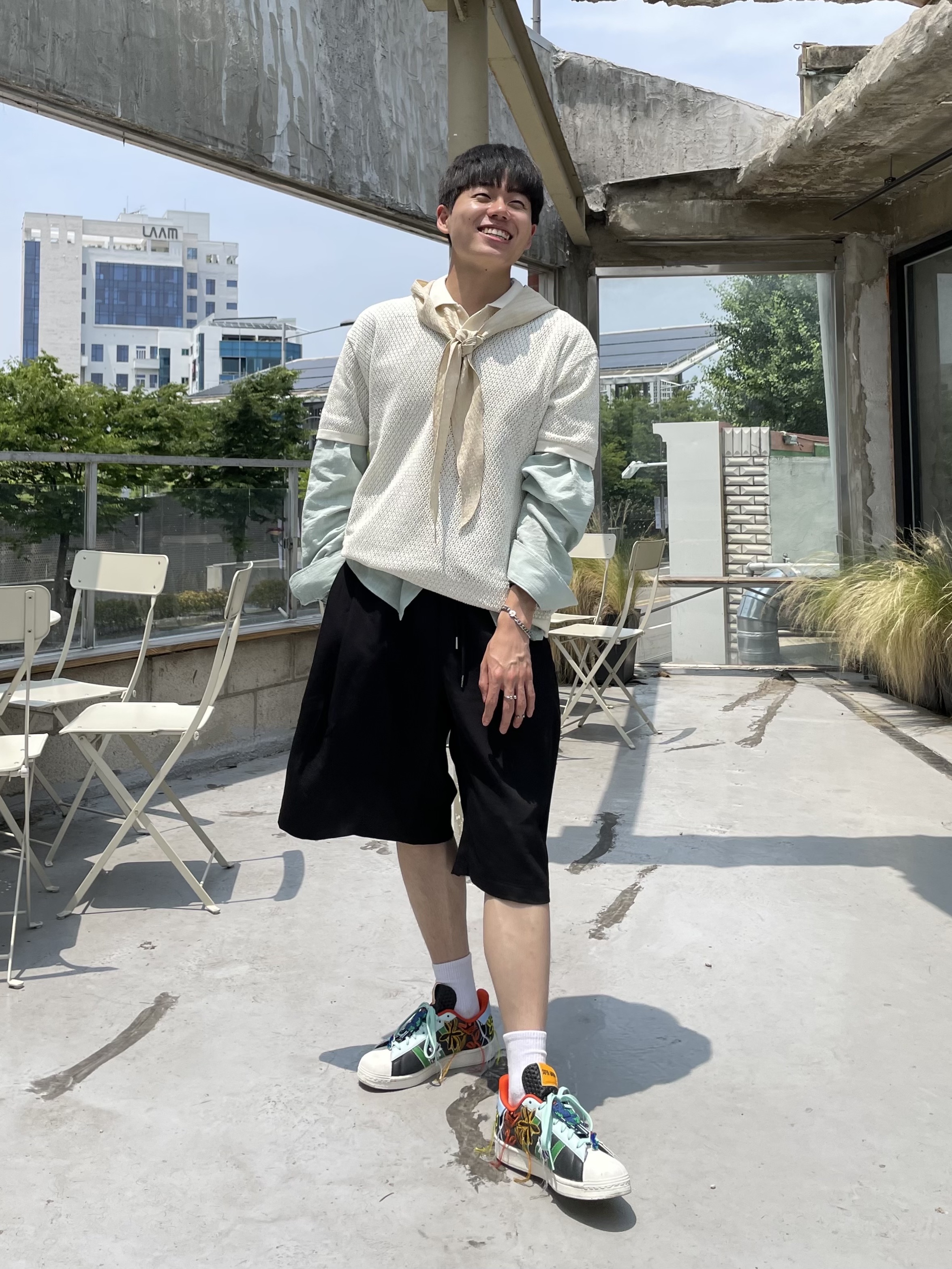 Adidas x Sean Wotherspoon Superstar Superearth Black 착용 스타일 - 2