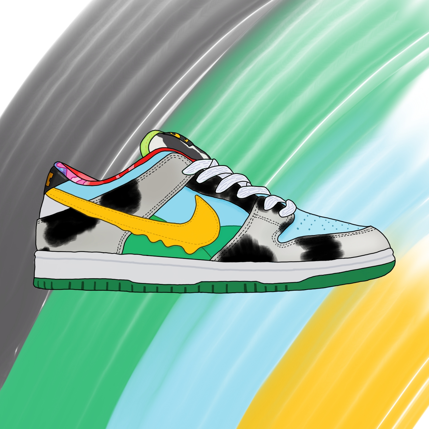 Nike x Ben & Jerry's SB Dunk Low Chunky Dunky 착용 스타일