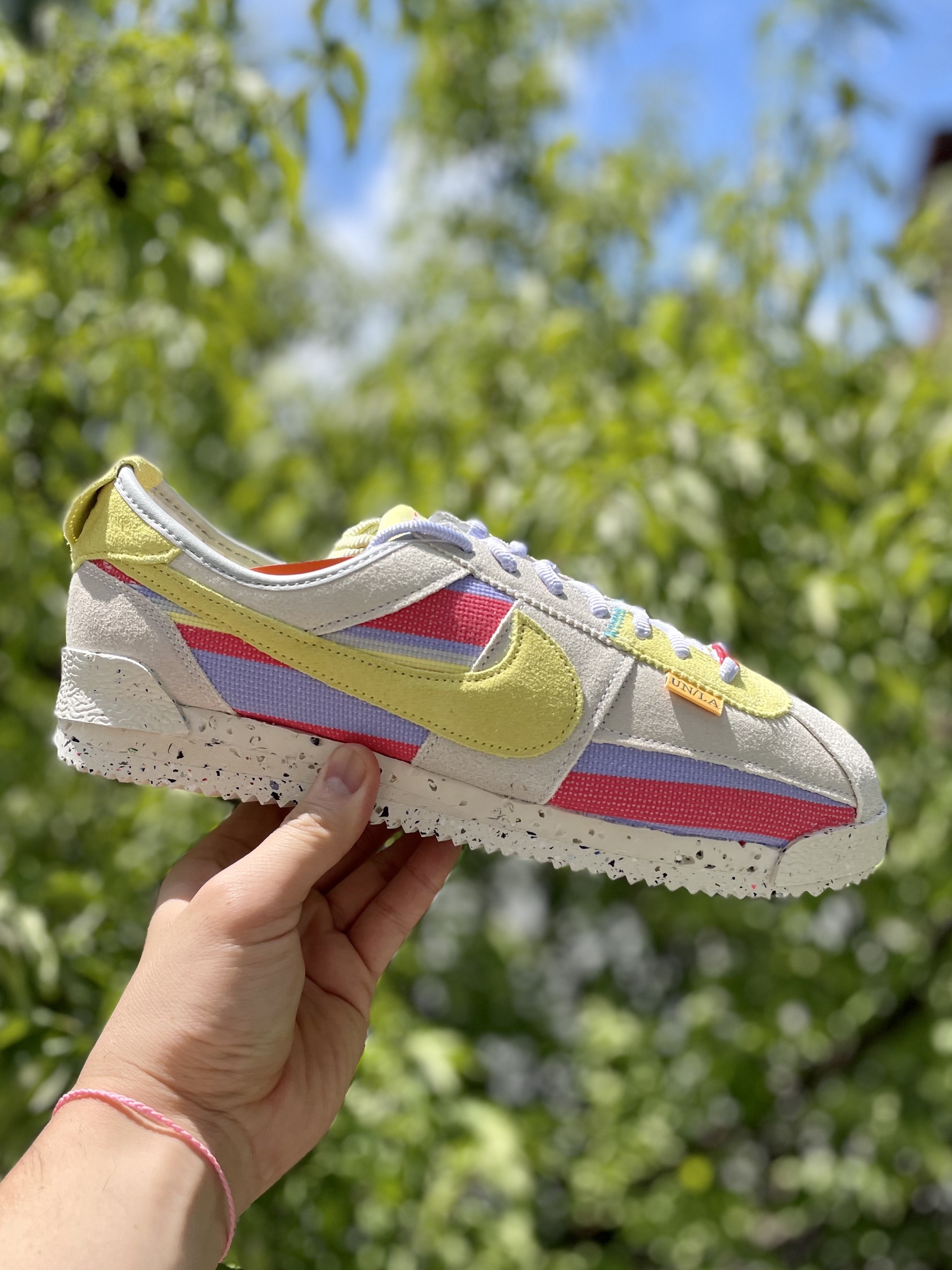 Nike x Union Cortez SP Lemon Frost 착용 스타일