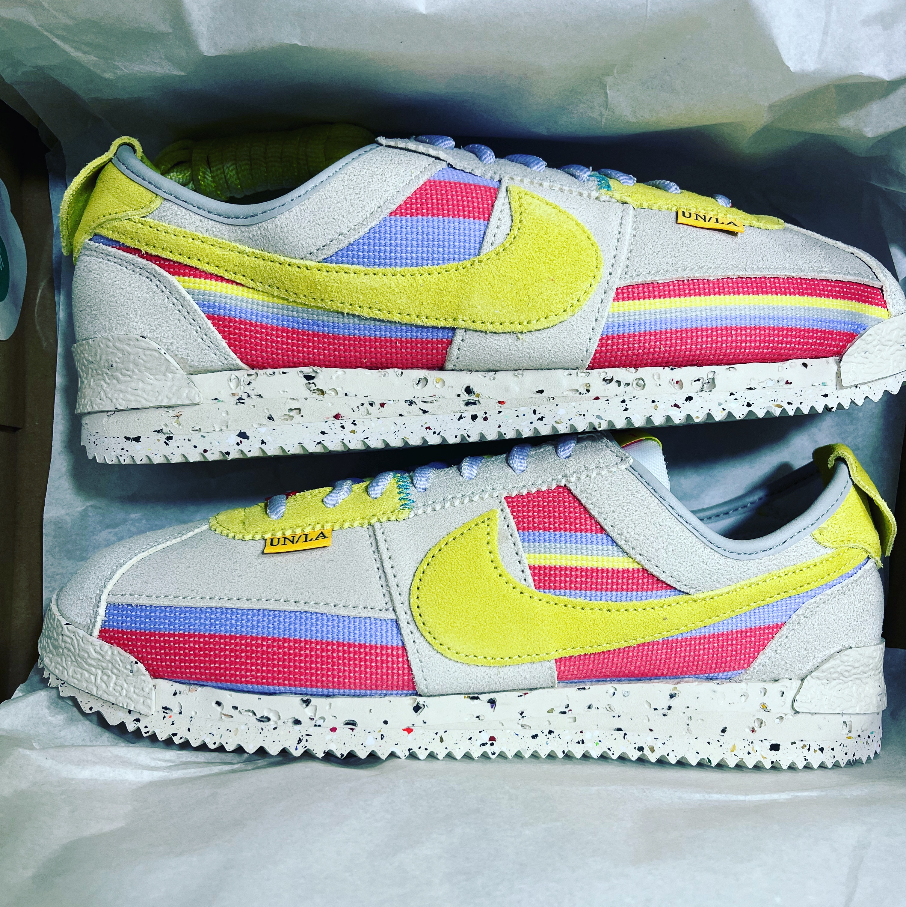 Nike x Union Cortez SP Lemon Frost 착용 스타일