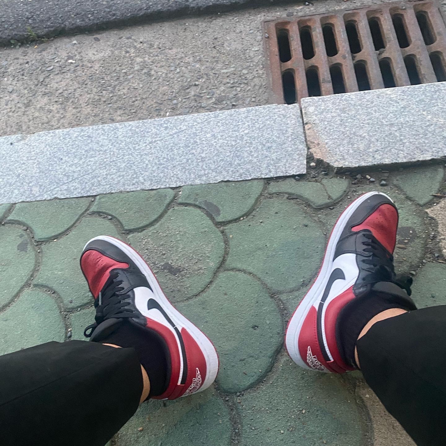 Jordan 1 Low Bred Toe 착용 스타일