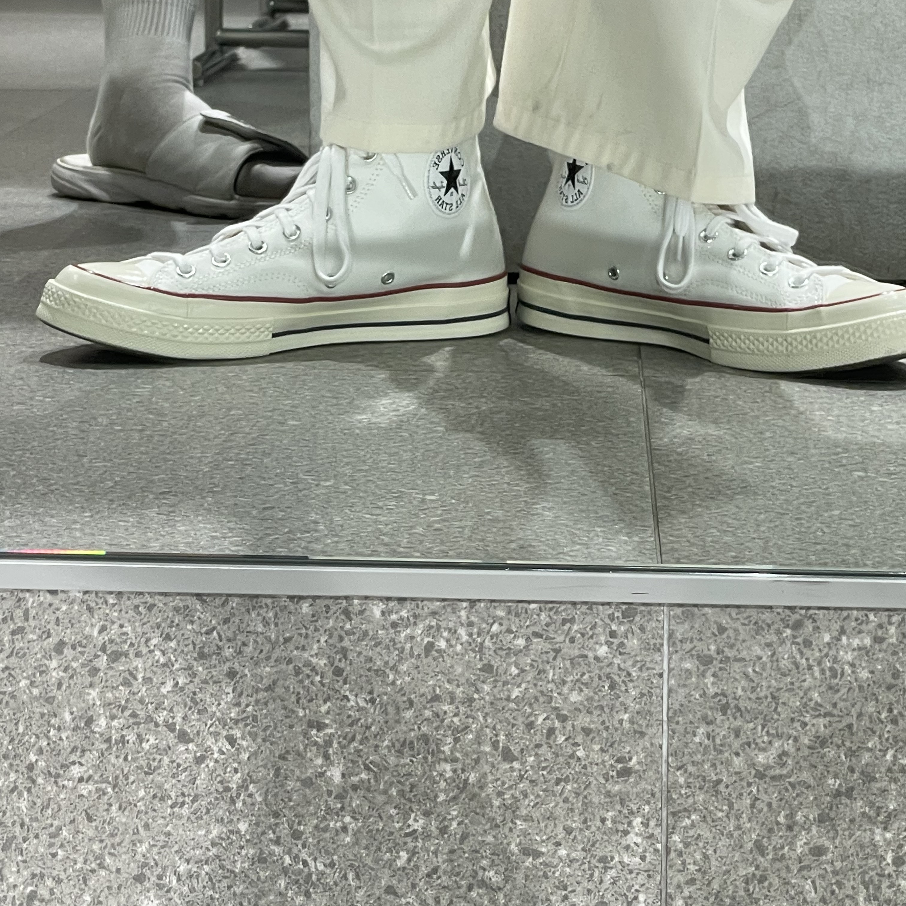 Converse Chuck 70 High Vintage Canvas White 착용 스타일 - 4