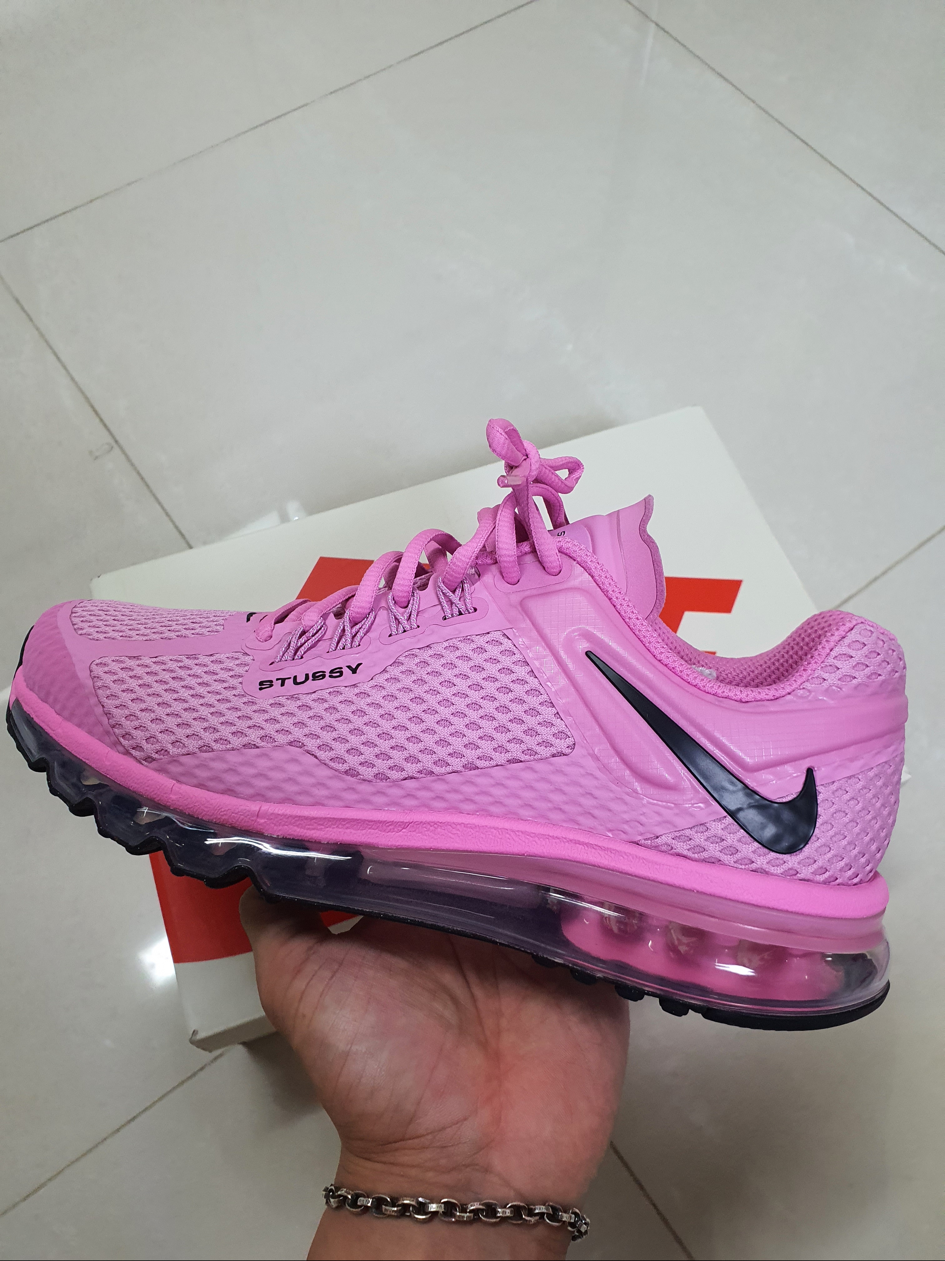 Nike x Stussy Air Max 2013 Psychic Pink 착용 스타일 - 1