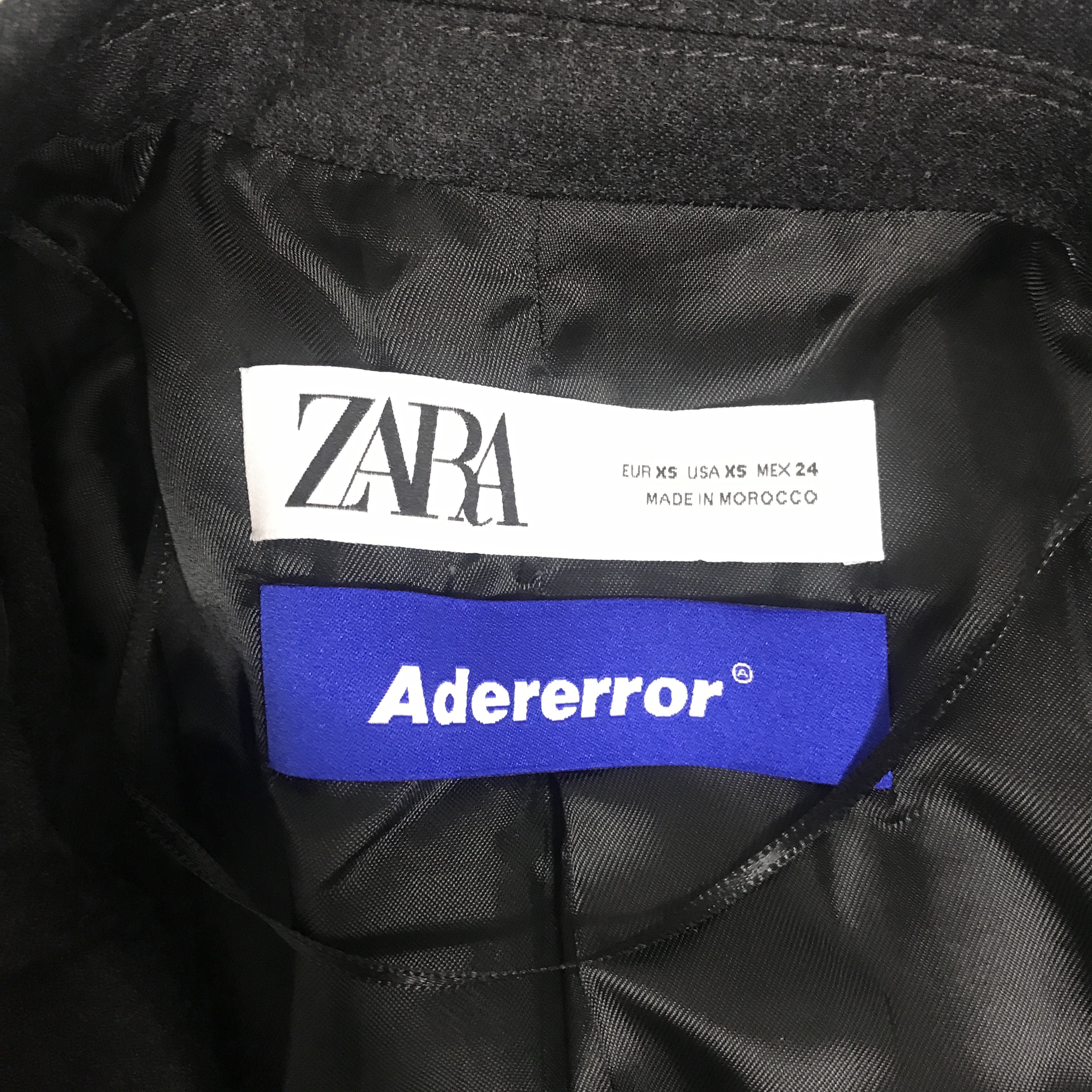 Zara x Ader Error Oversized Wool Blazer Dark Grey 착용 스타일 - 1