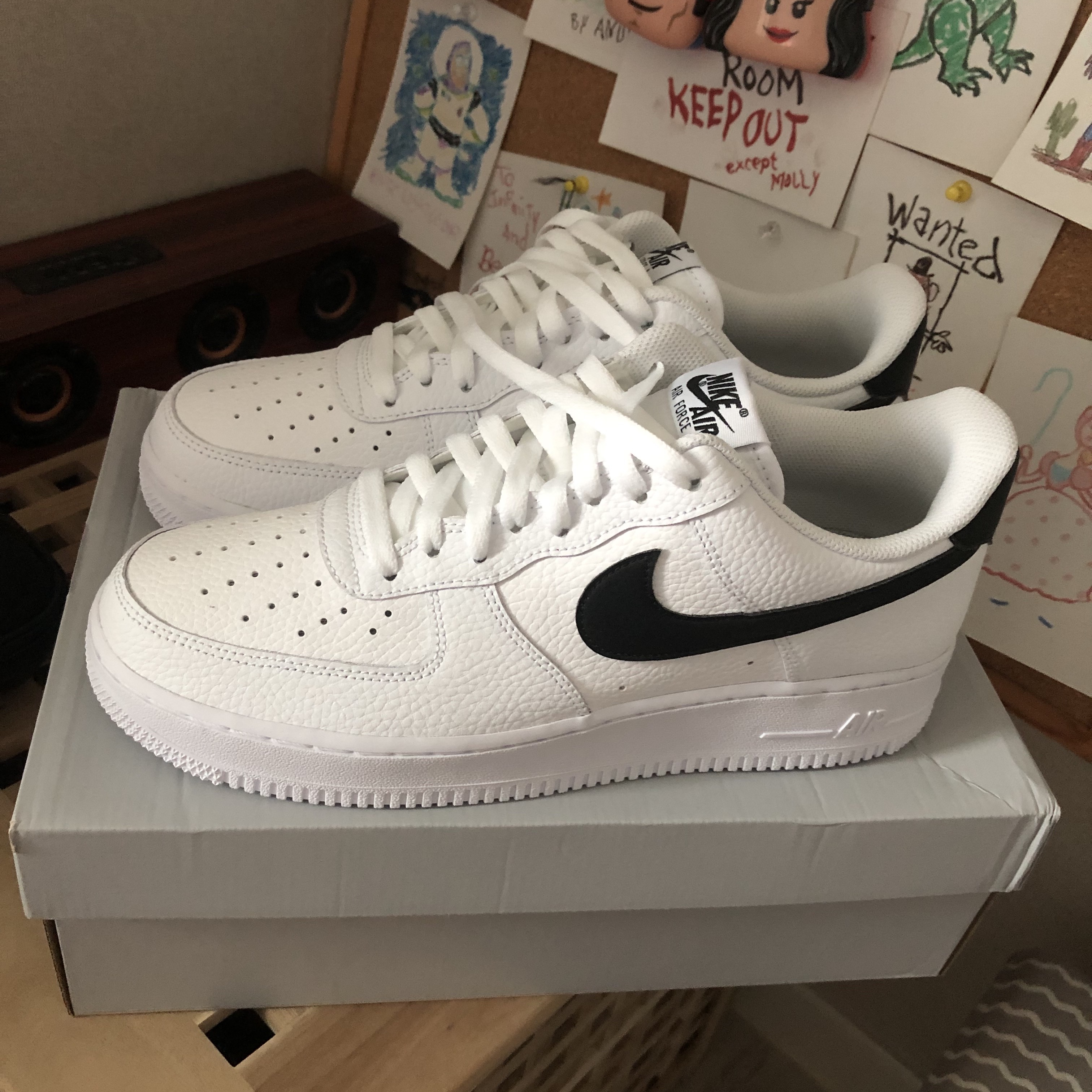 Nike Air Force 1 '07 White Black 착용 스타일