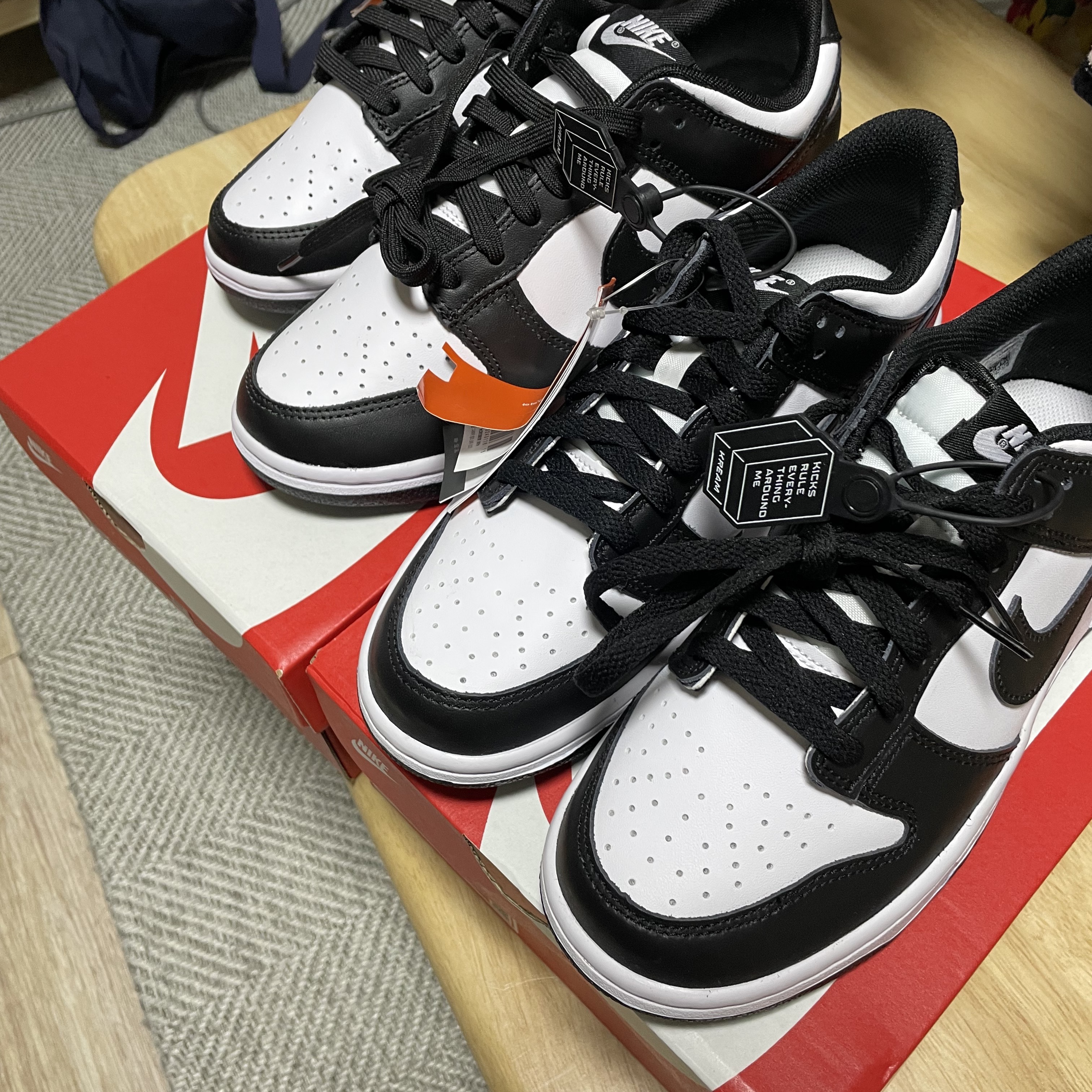 Nike Dunk Low Retro Black, (GS) Nike Dunk Low Black 착용 스타일