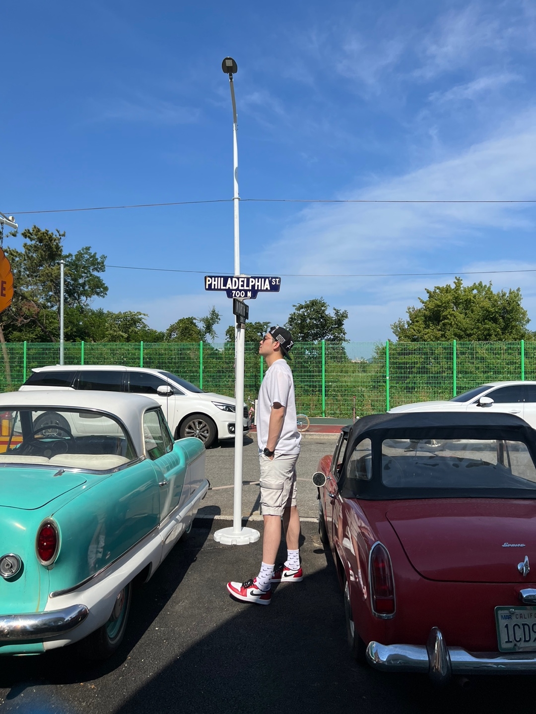 Jordan 1 Low Golf Chicago 착용 스타일 - 1