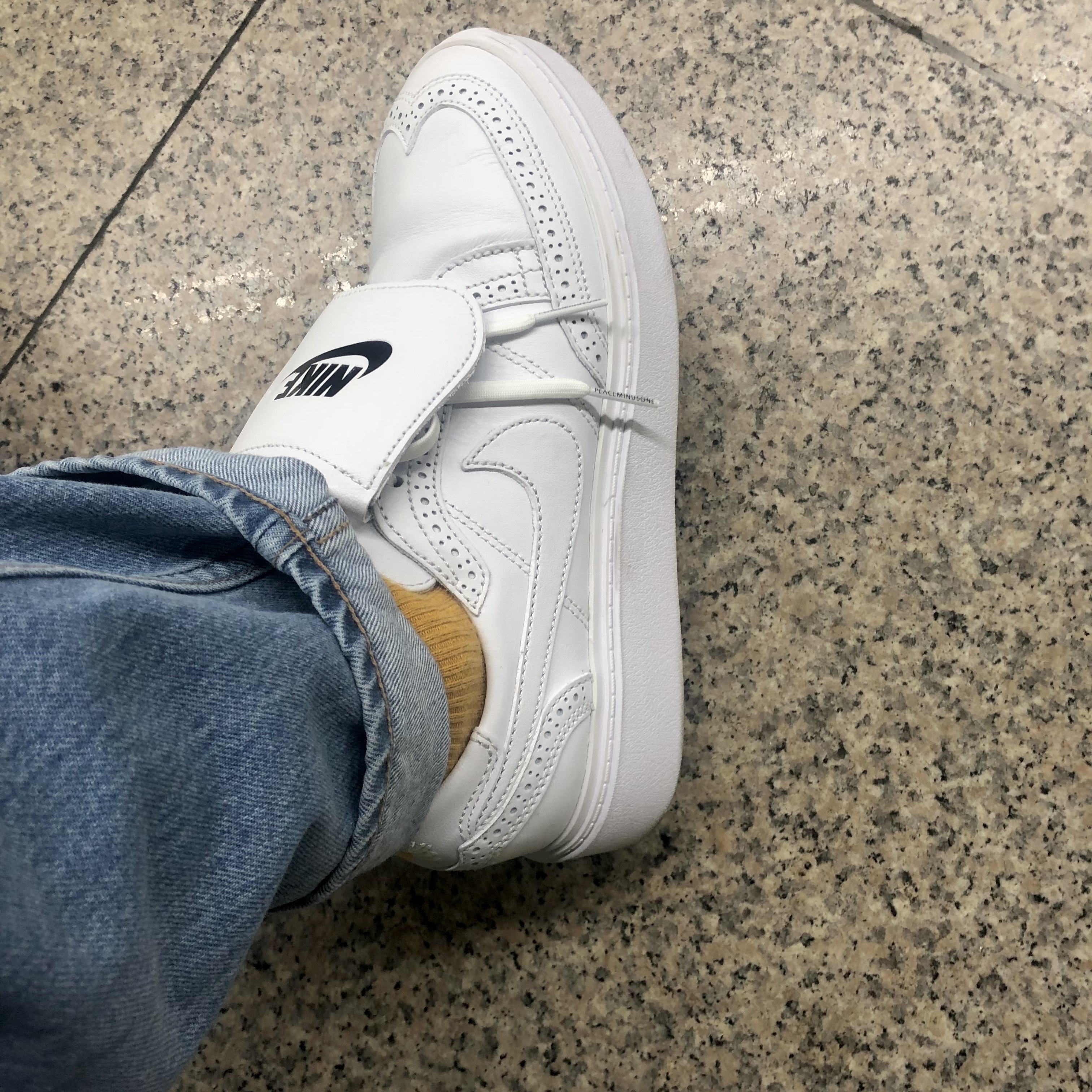 Nike x Peaceminusone Kwondo1 White 착용 스타일 - 2