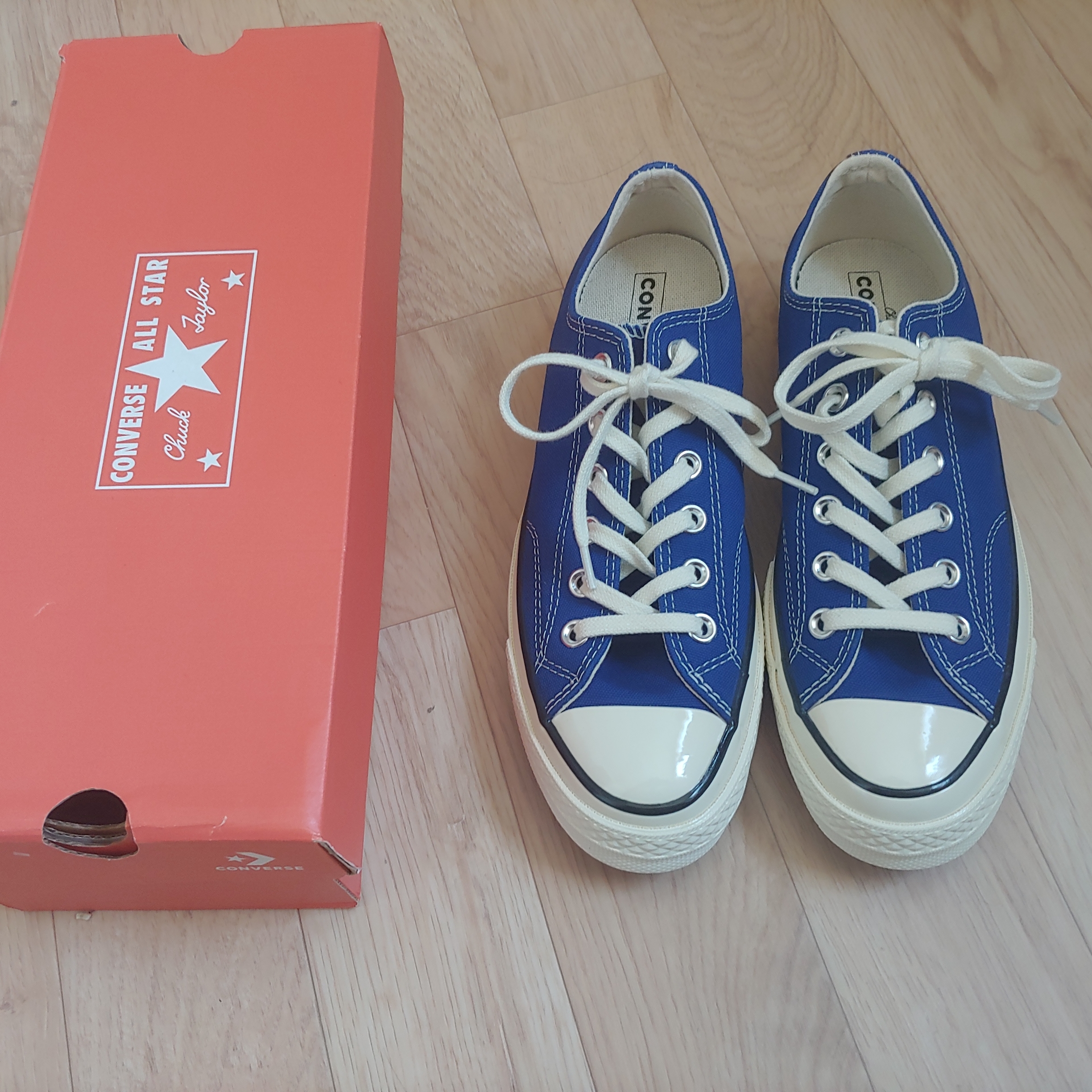Converse Chuck 70 Ox Vintage Canvas Rush Blue 착용 스타일