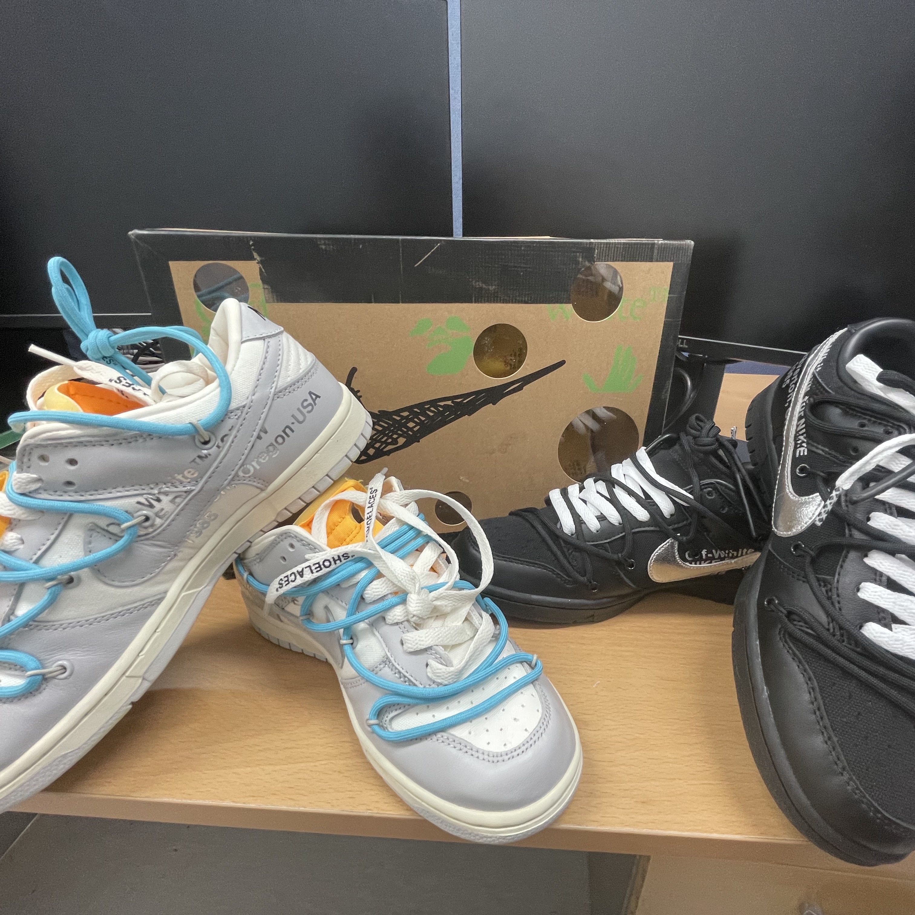 Nike x Off-White Dunk Low The 50 - Lot 50, Nike x Off-White Dunk Low The 50 - Lot 2 착용 스타일