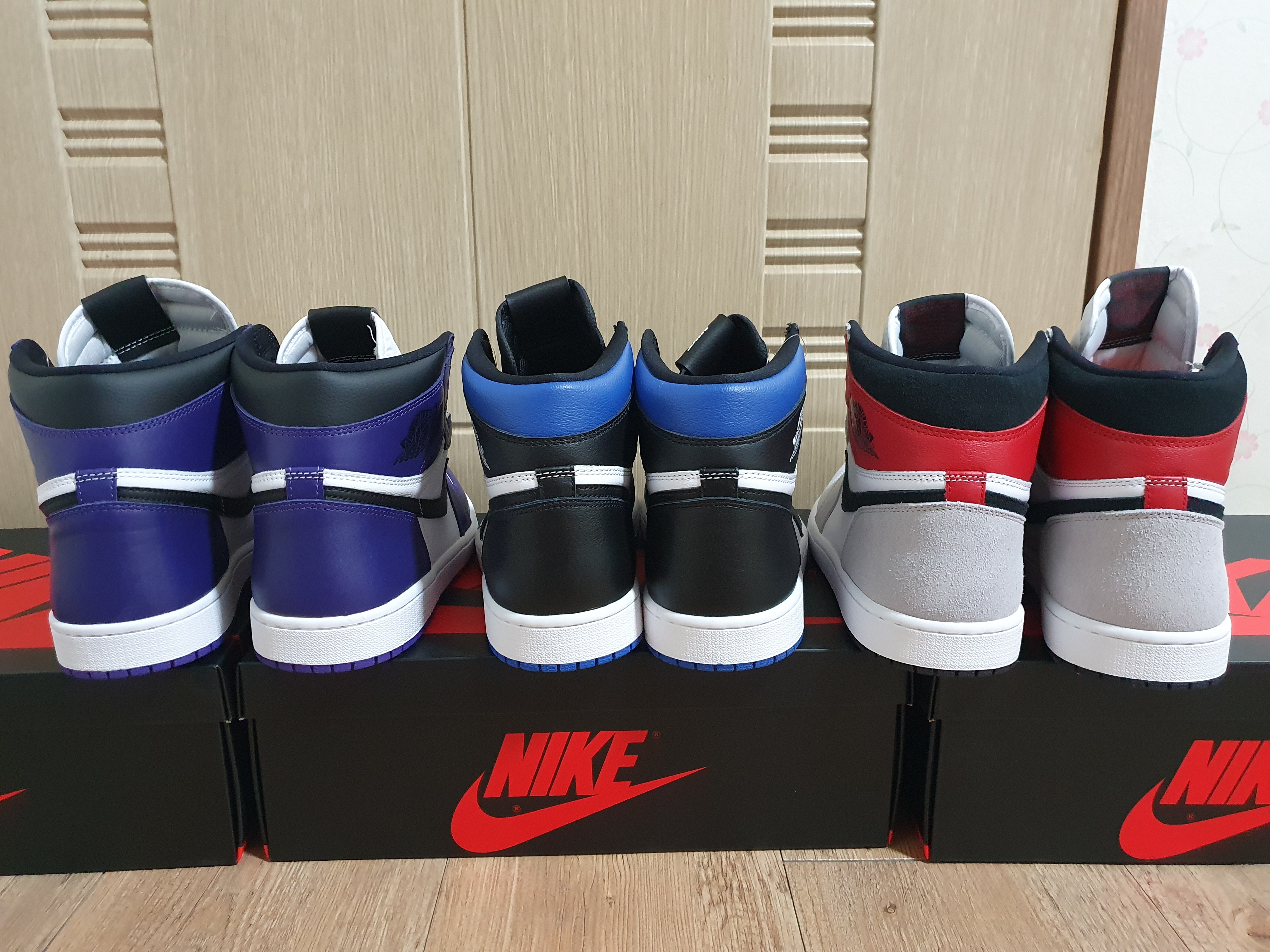 Jordan 1 Retro High OG Court Purple 2020, Jordan 1 Retro High OG Royal Toe 착용 스타일 - 2