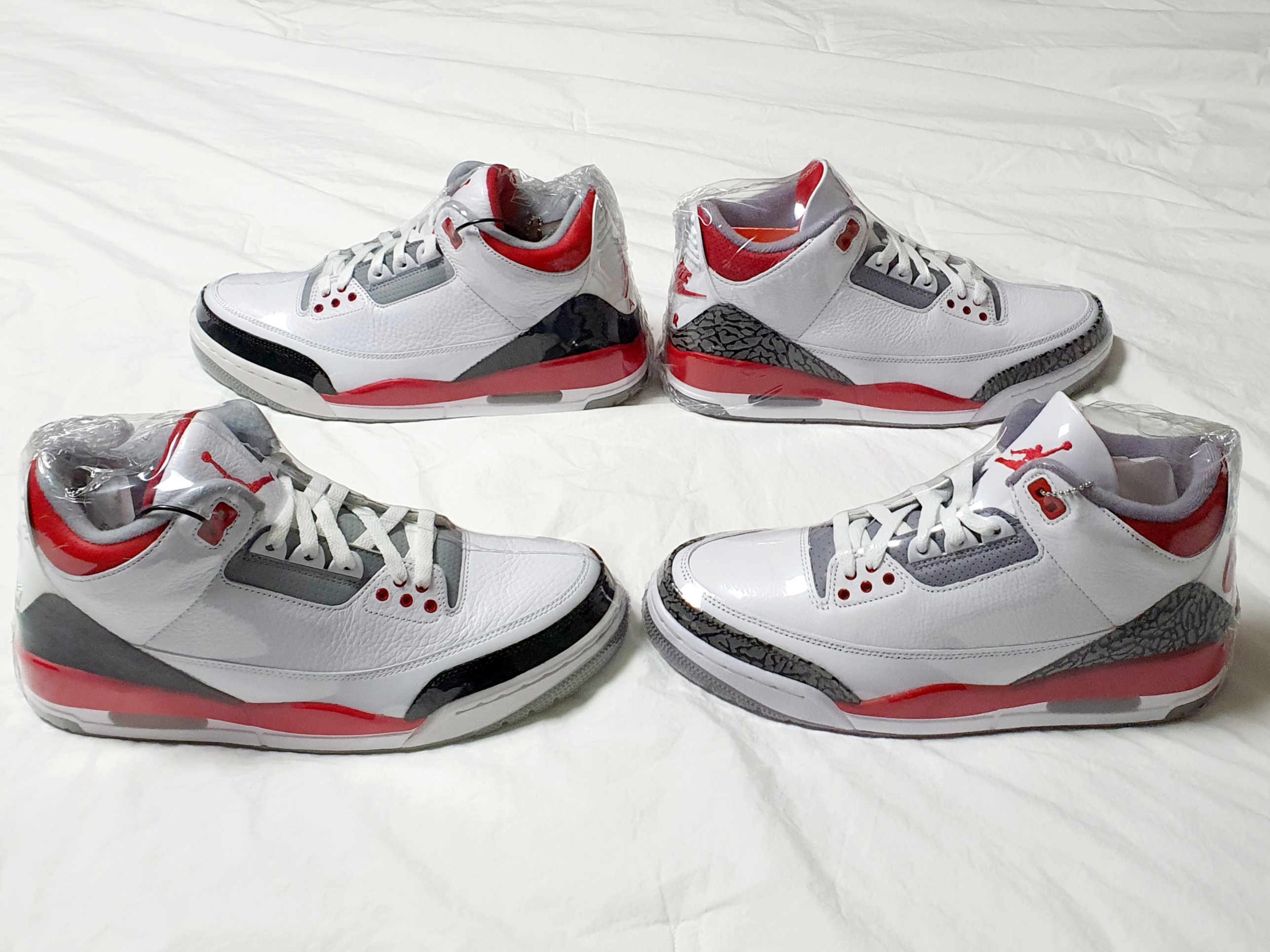 Jordan 3 Retro Fire Red 2013, Jordan 3 Retro Fire Red 2022 착용 스타일 - 2