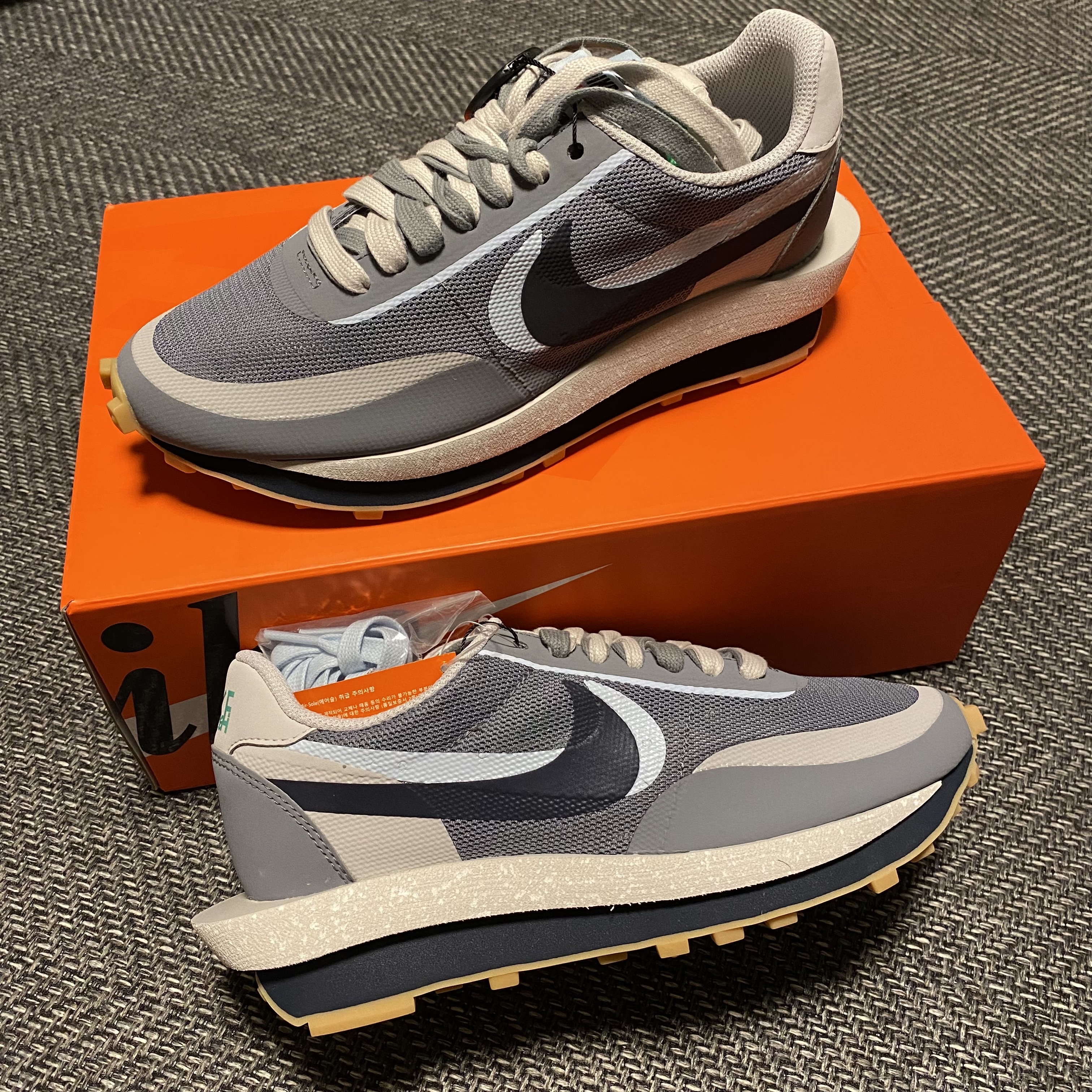 Nike x Sacai x Clot LDWaffle Cool Grey 착용 스타일