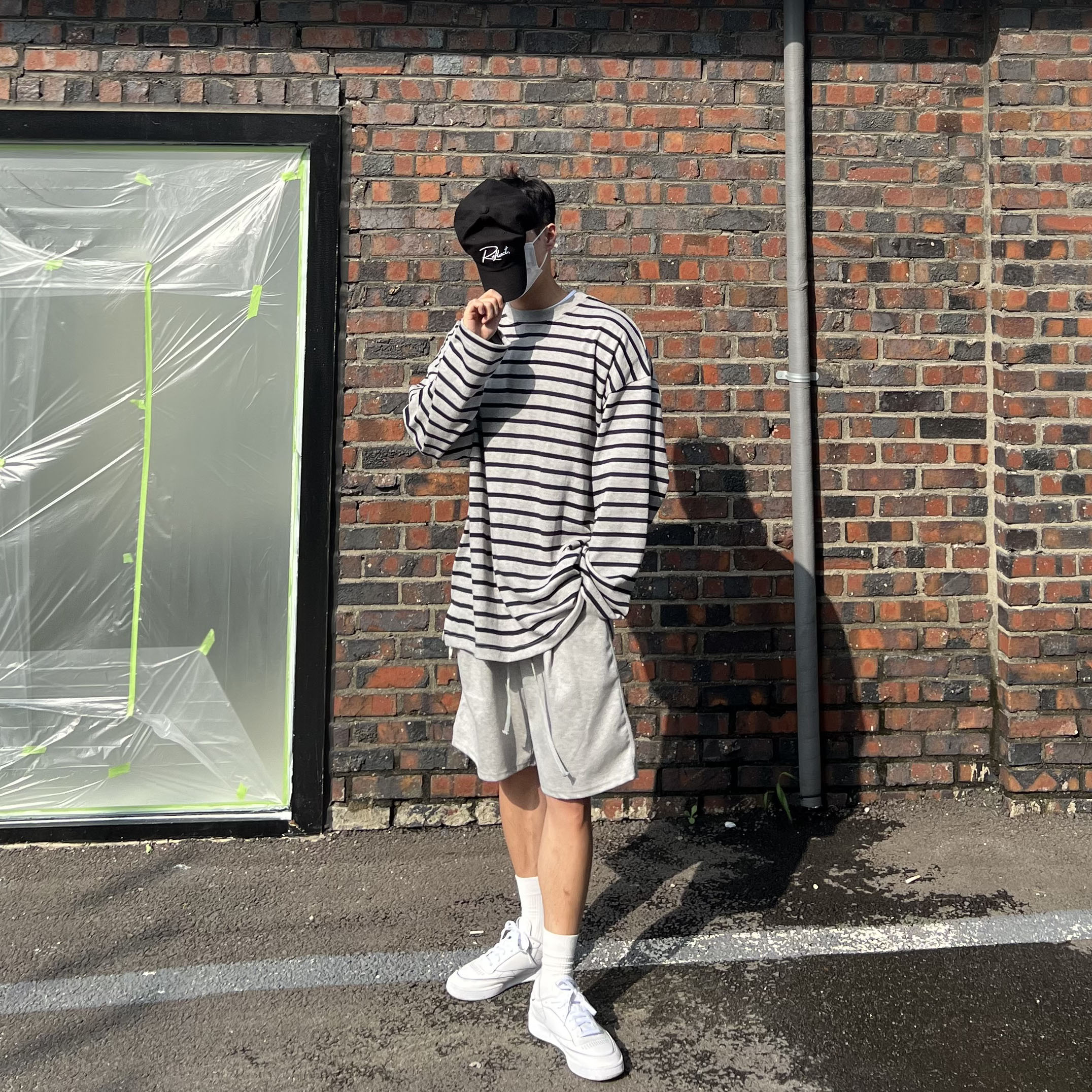 Reebok x Maison Margiela Club C TL White 착용 스타일 - 1