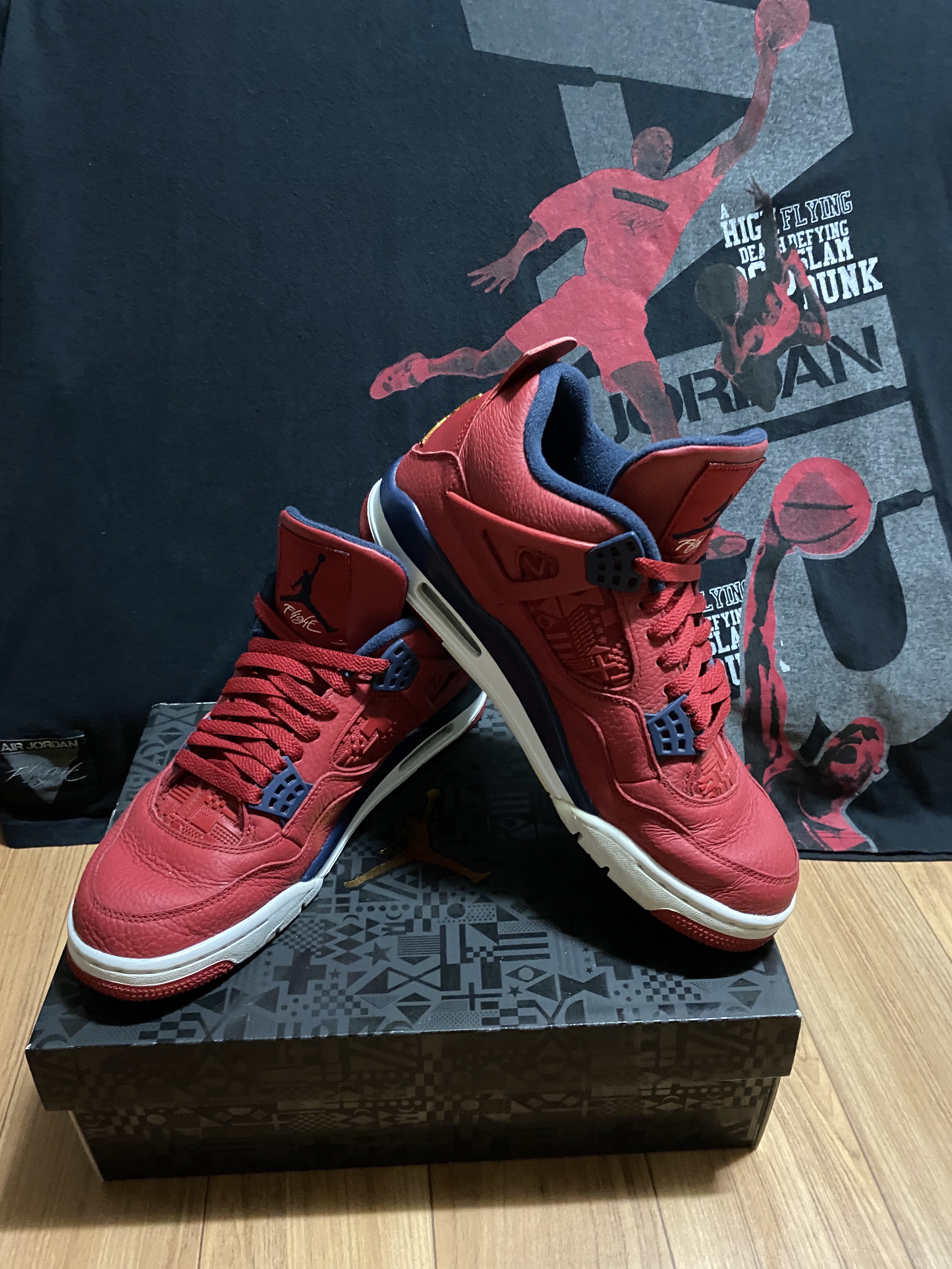 Jordan 4 Retro Fiba 2019 착용 스타일 - 1