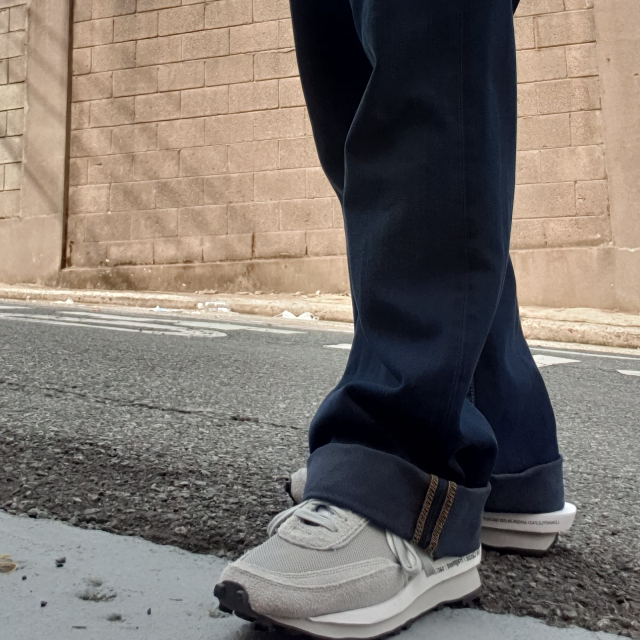 Nike x Sacai x Fragment LDWaffle Light Smoke Grey 착용 스타일