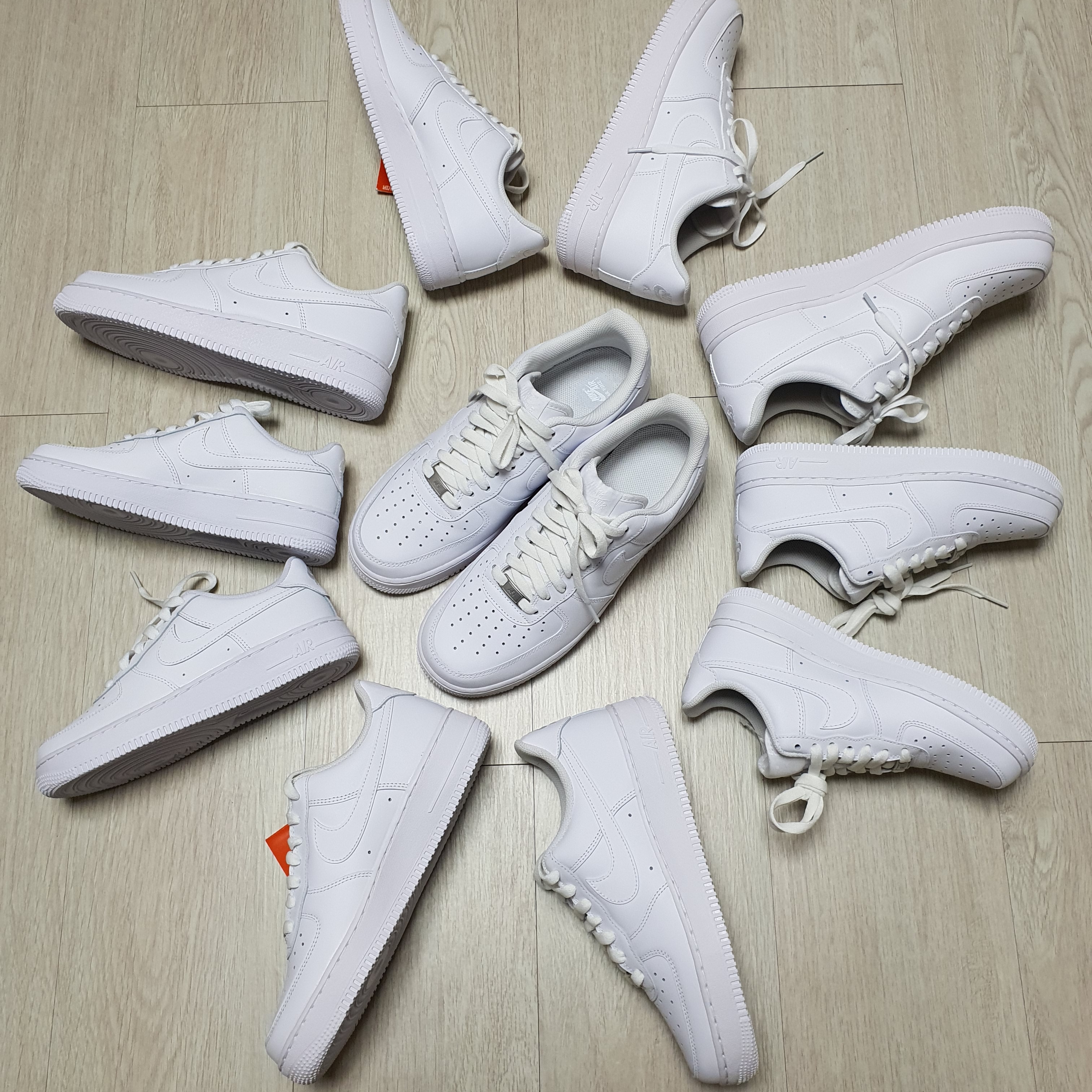 Nike Air Force 1 '07 Low White, (W) Nike Air Force 1 '07 Low White 착용 스타일