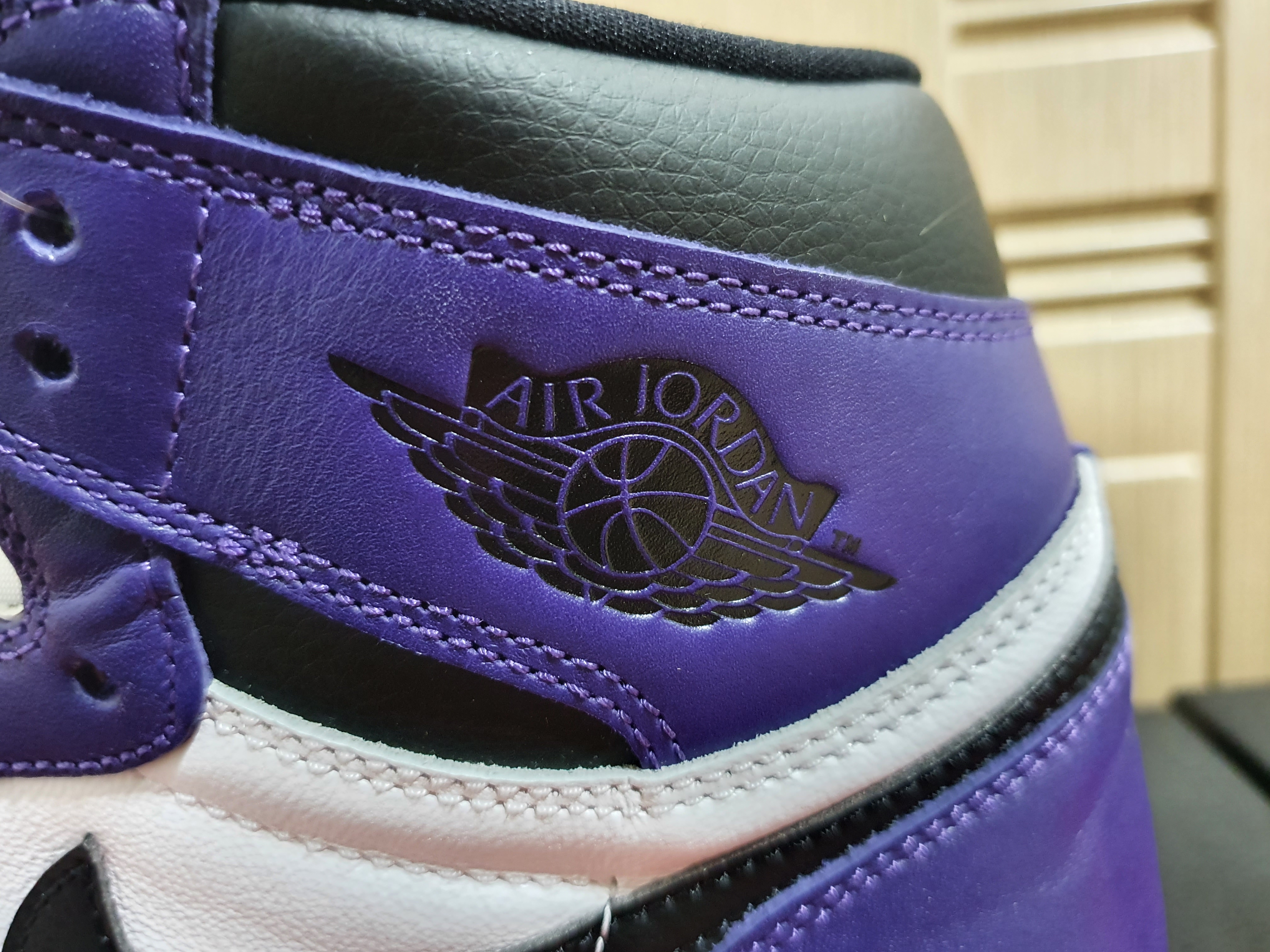 Jordan 1 Retro High OG Court Purple 2020, Jordan 1 Retro High OG Royal Toe 착용 스타일 - 3