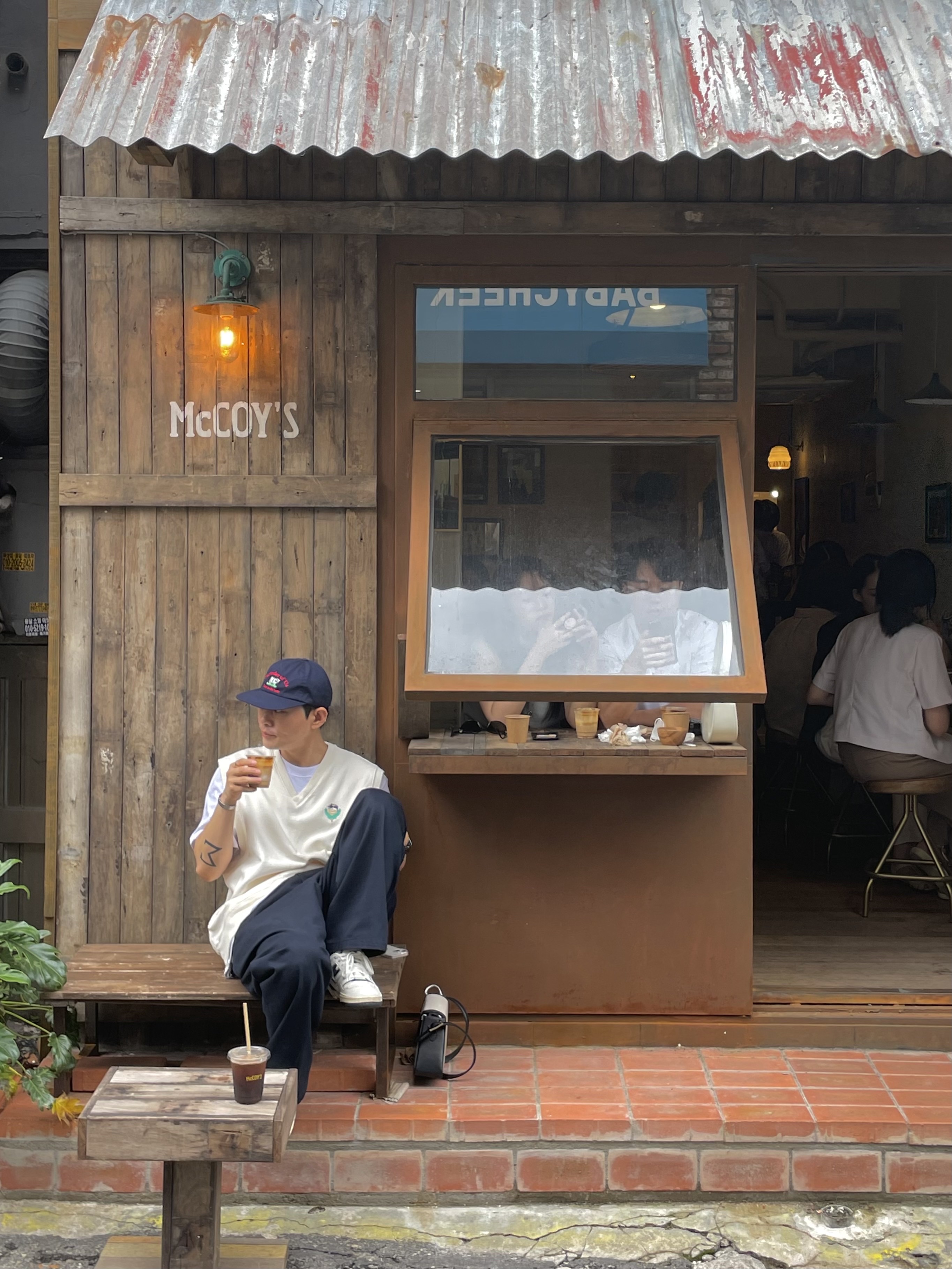 New Balance x Aime Leon Dore 550 Navy, Stussy Fleece Vest Bone 착용 스타일 - 2