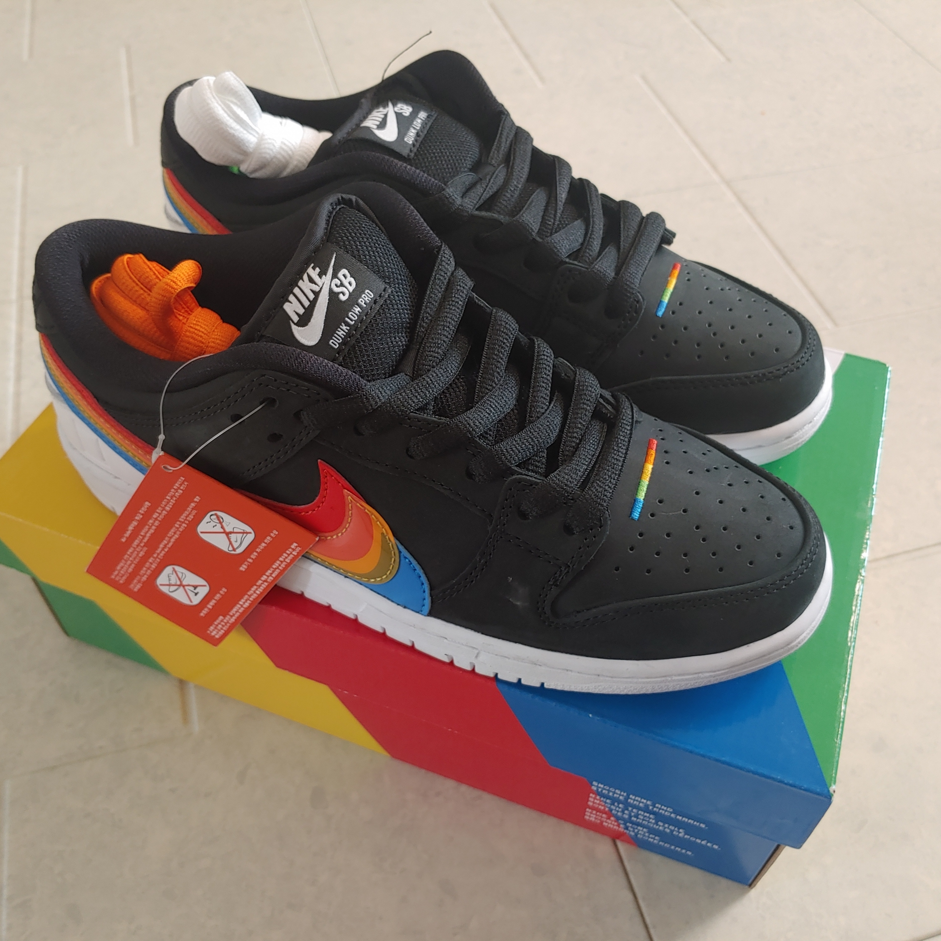 Nike x Polaroid SB Dunk Low Pro QS Black 착용 스타일 - 1