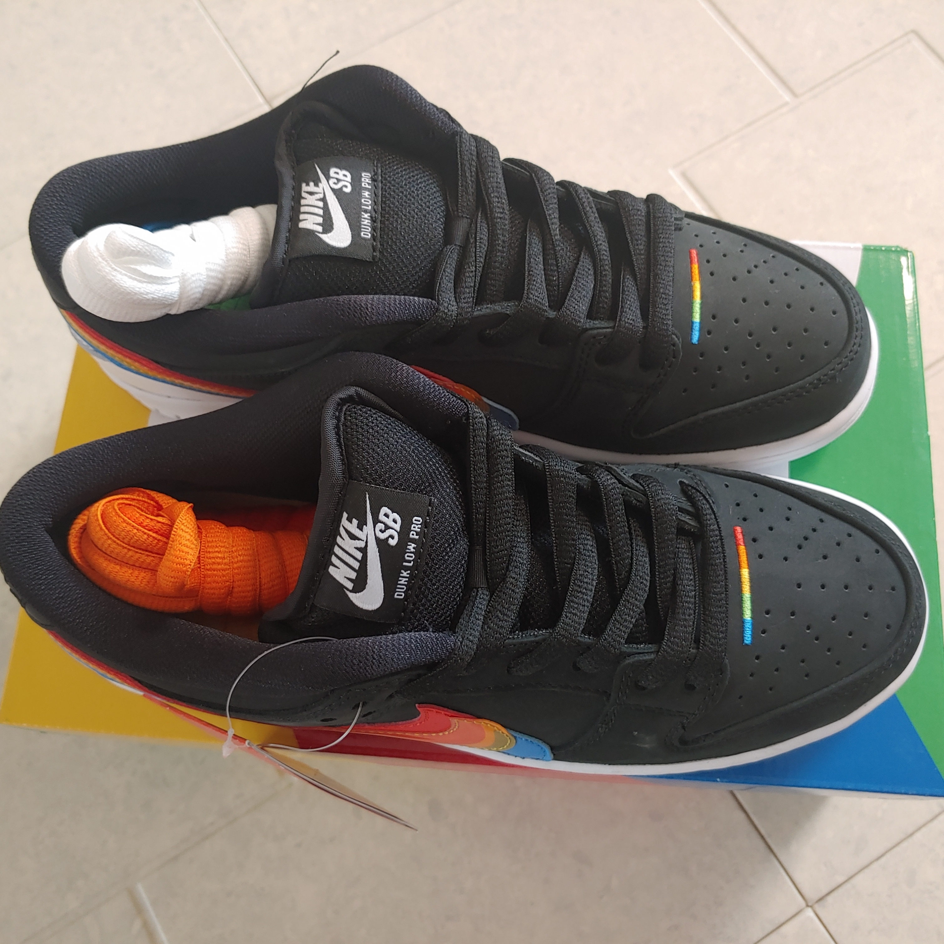 Nike x Polaroid SB Dunk Low Pro QS Black 착용 스타일 - 4