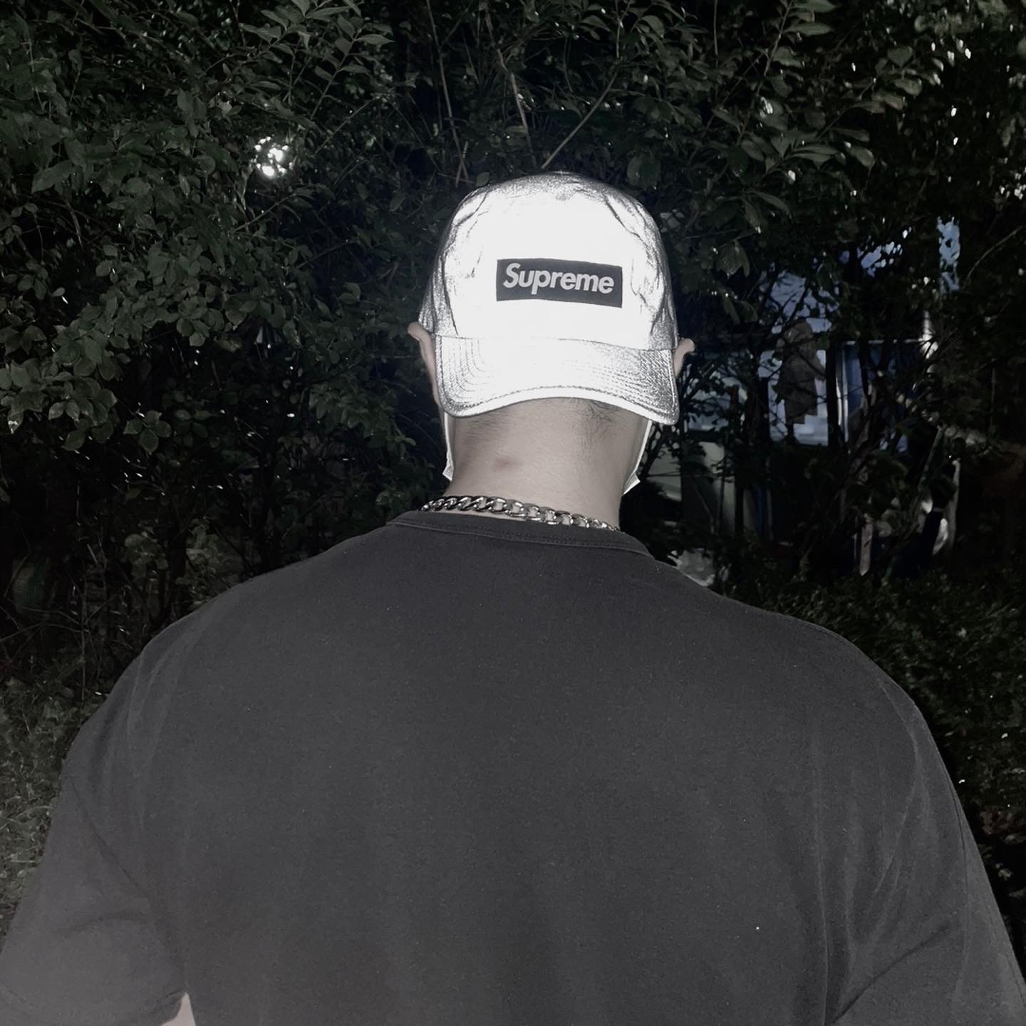 Supreme Reflective Mesh Camp Cap Black - 22SS 착용 스타일
