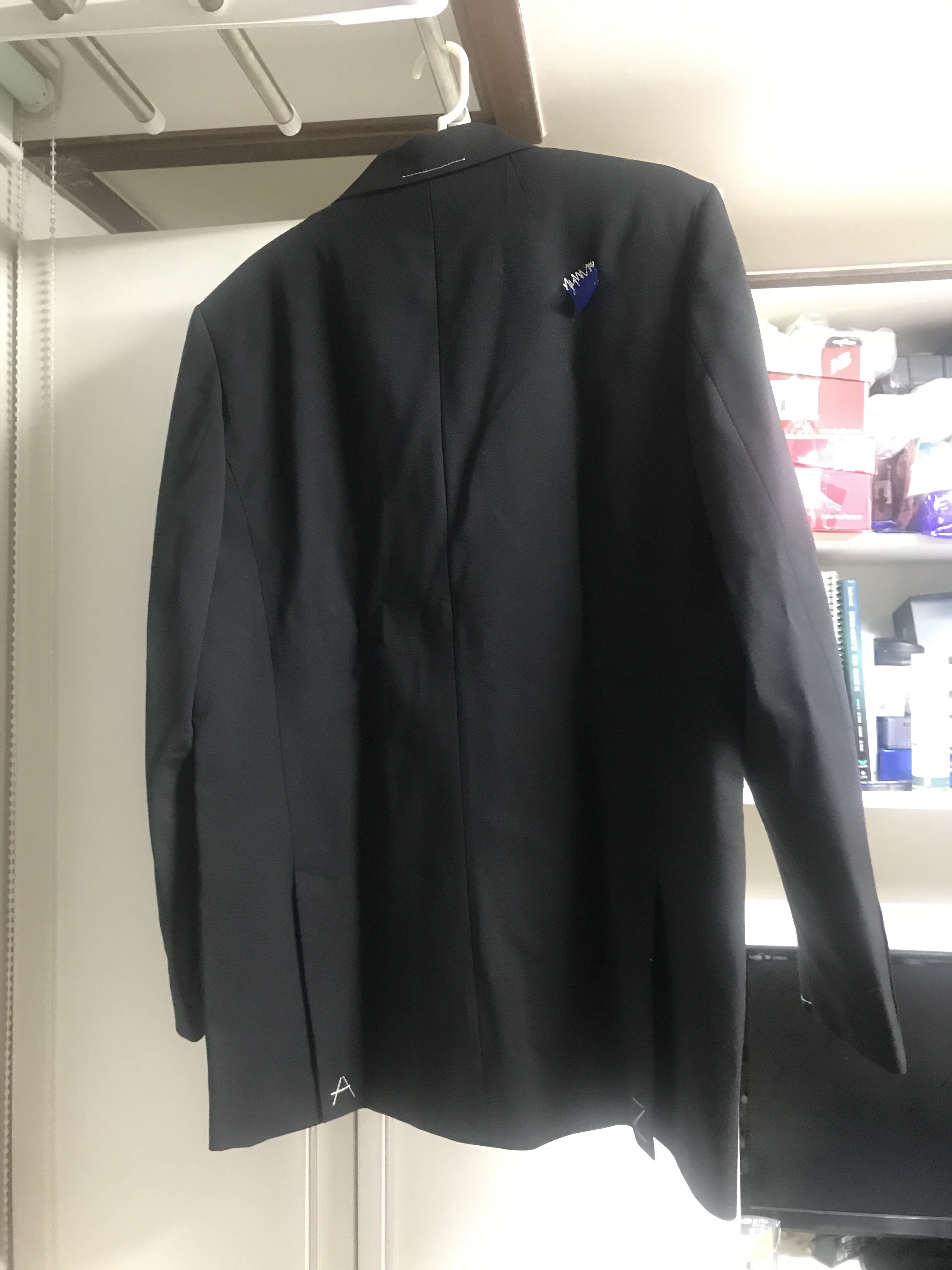 Zara x Ader Error Oversized Blazer Black 착용 스타일 - 3