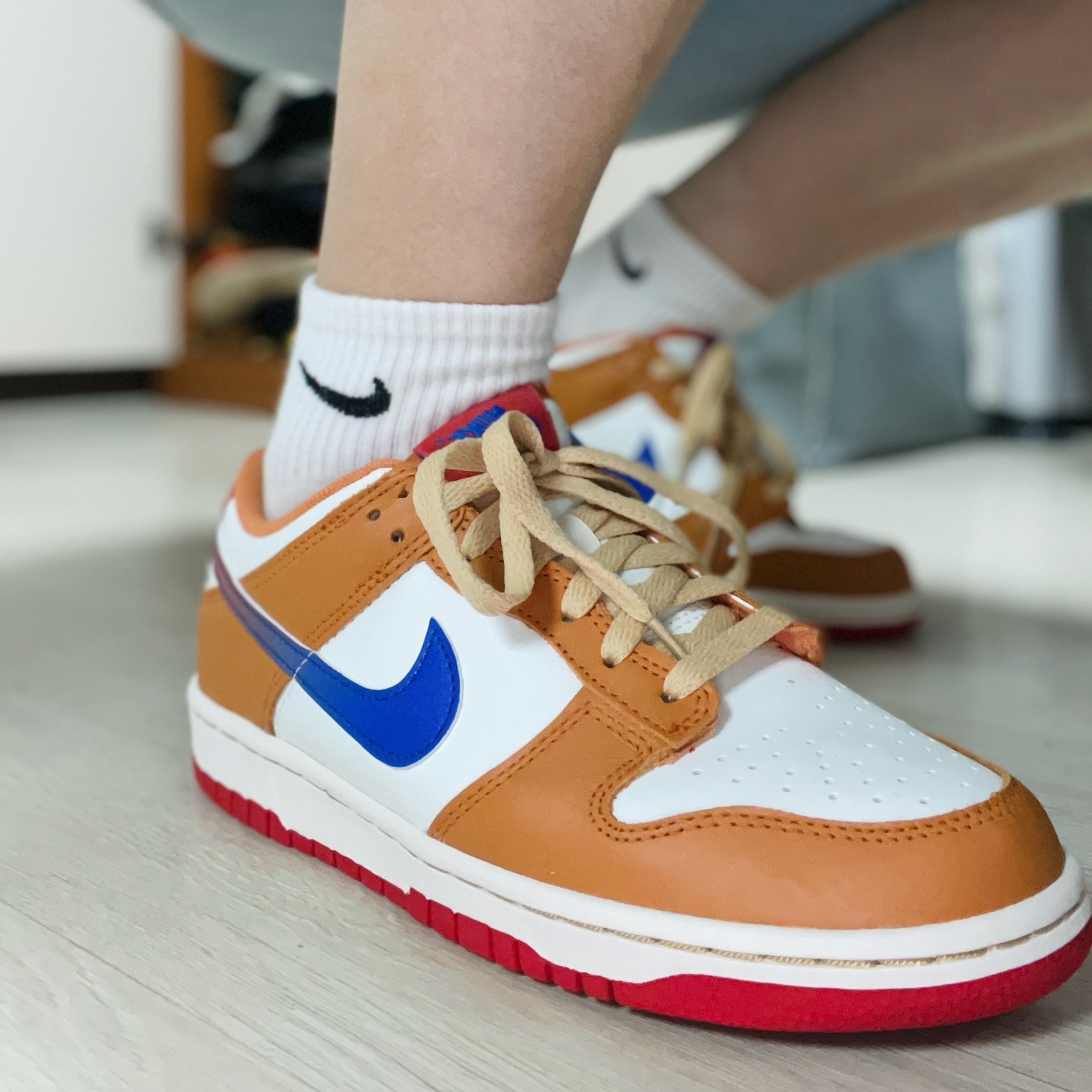 (GS) Nike Dunk Low Hot Curry and Game Royal 착용 스타일