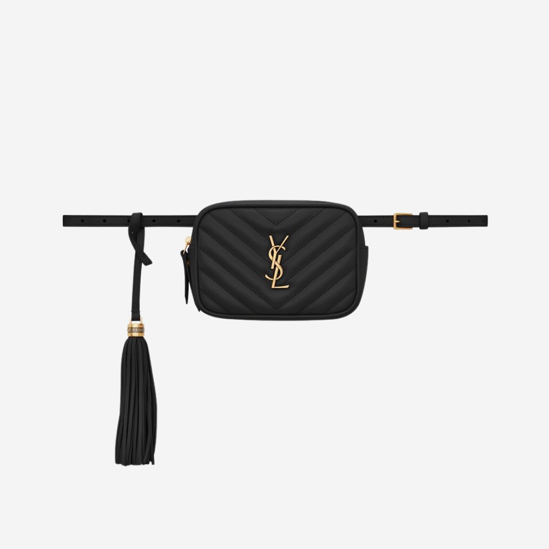 Saint Laurent Lou Belt Bag in Quilted Leather Black 상세 이미지 1