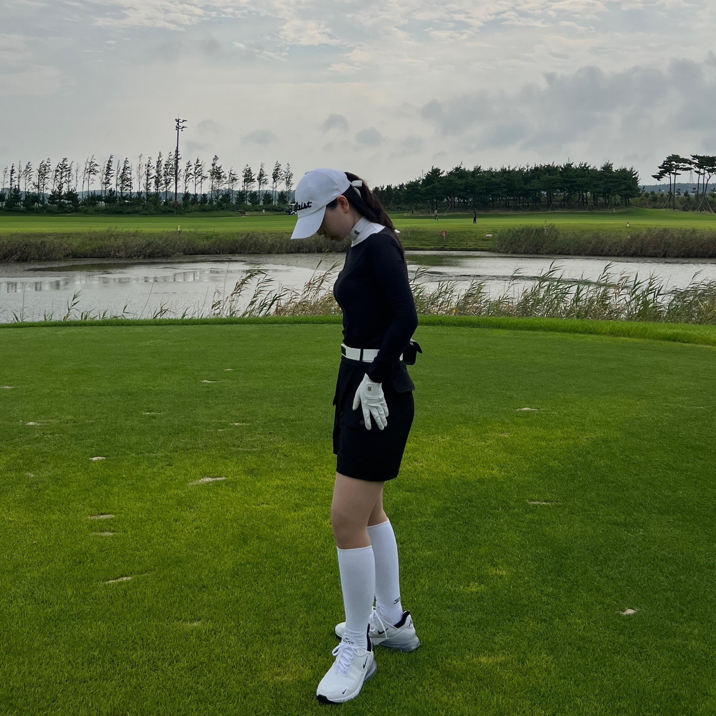 Nike Air Max 270 Golf White Black 착용 스타일