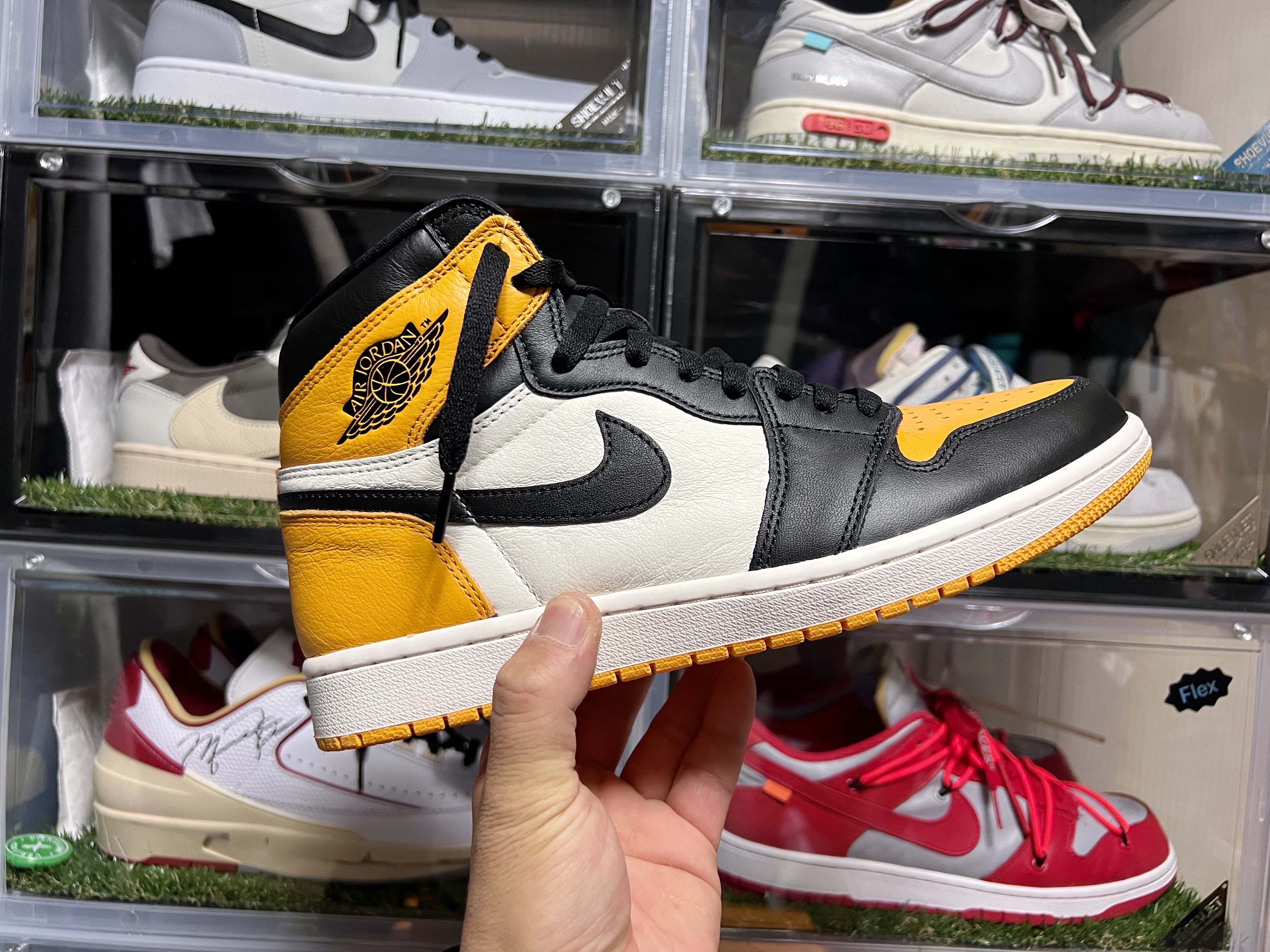 Jordan 1 Retro High OG Taxi, (GS) Jordan 1 Retro High OG Taxi 착용 스타일 - 1