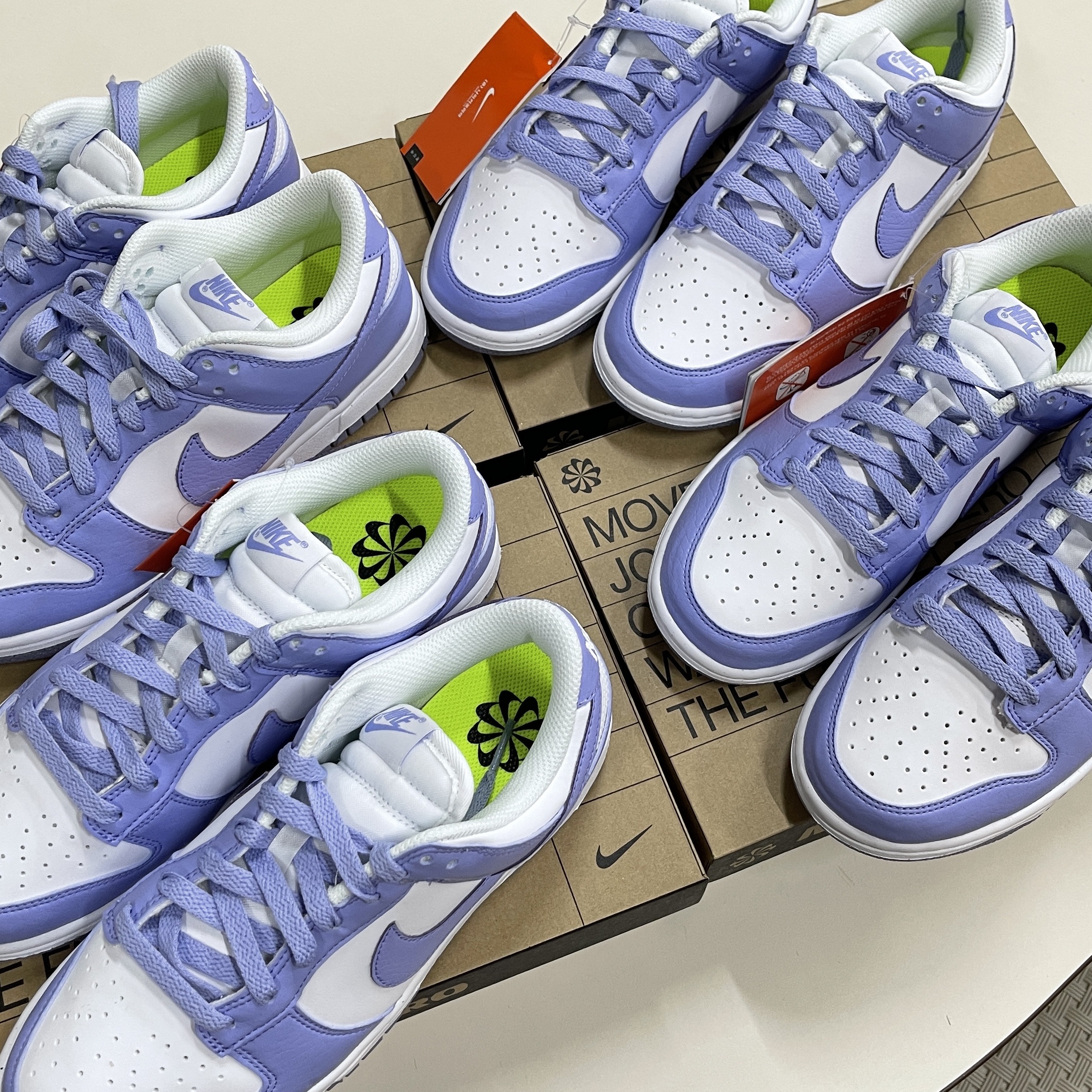 (W) Nike Dunk Low Next Nature Lilac 착용 스타일 - 1
