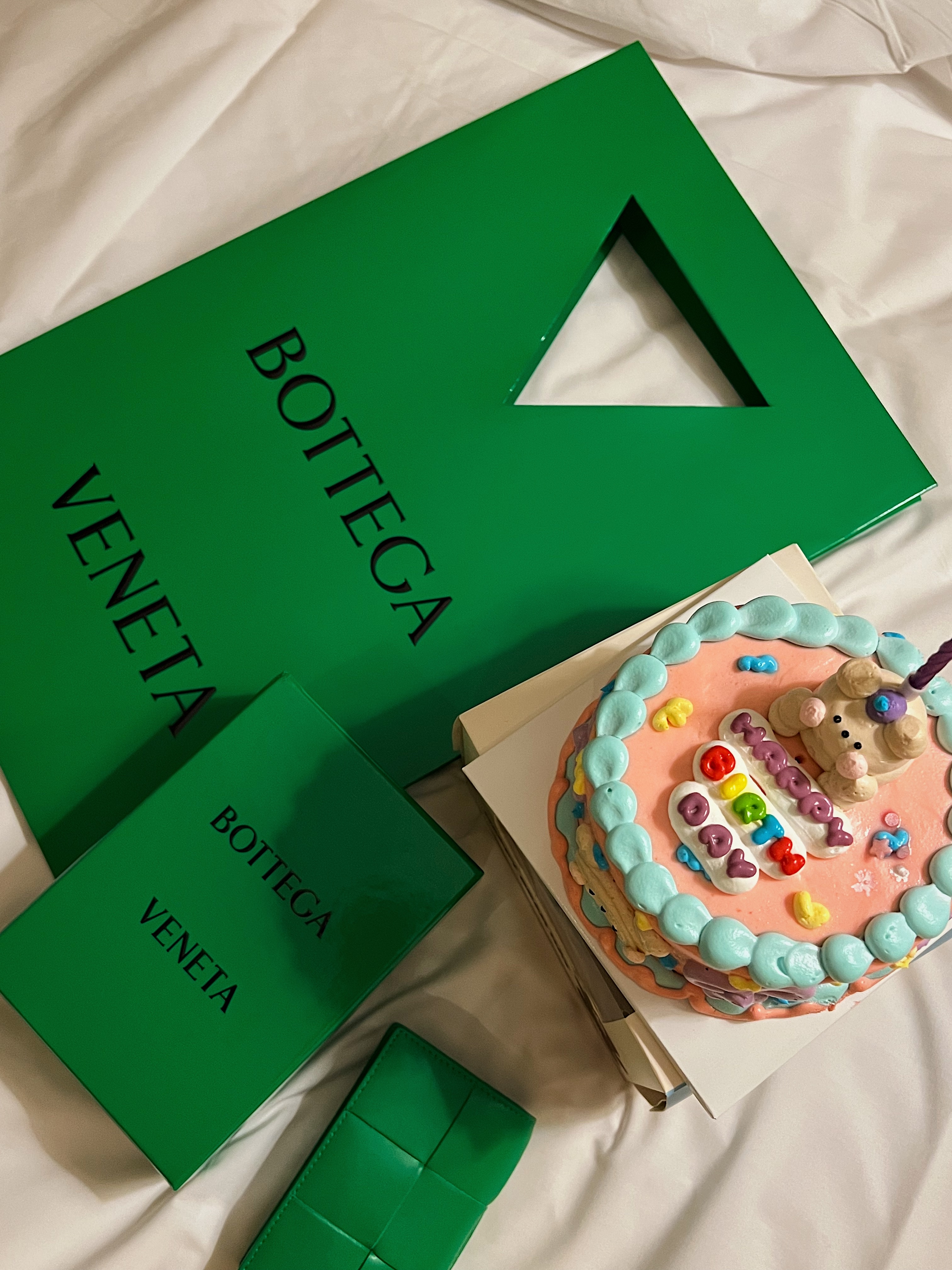 Bottega Veneta Business Card Case Parakeet 착용 스타일