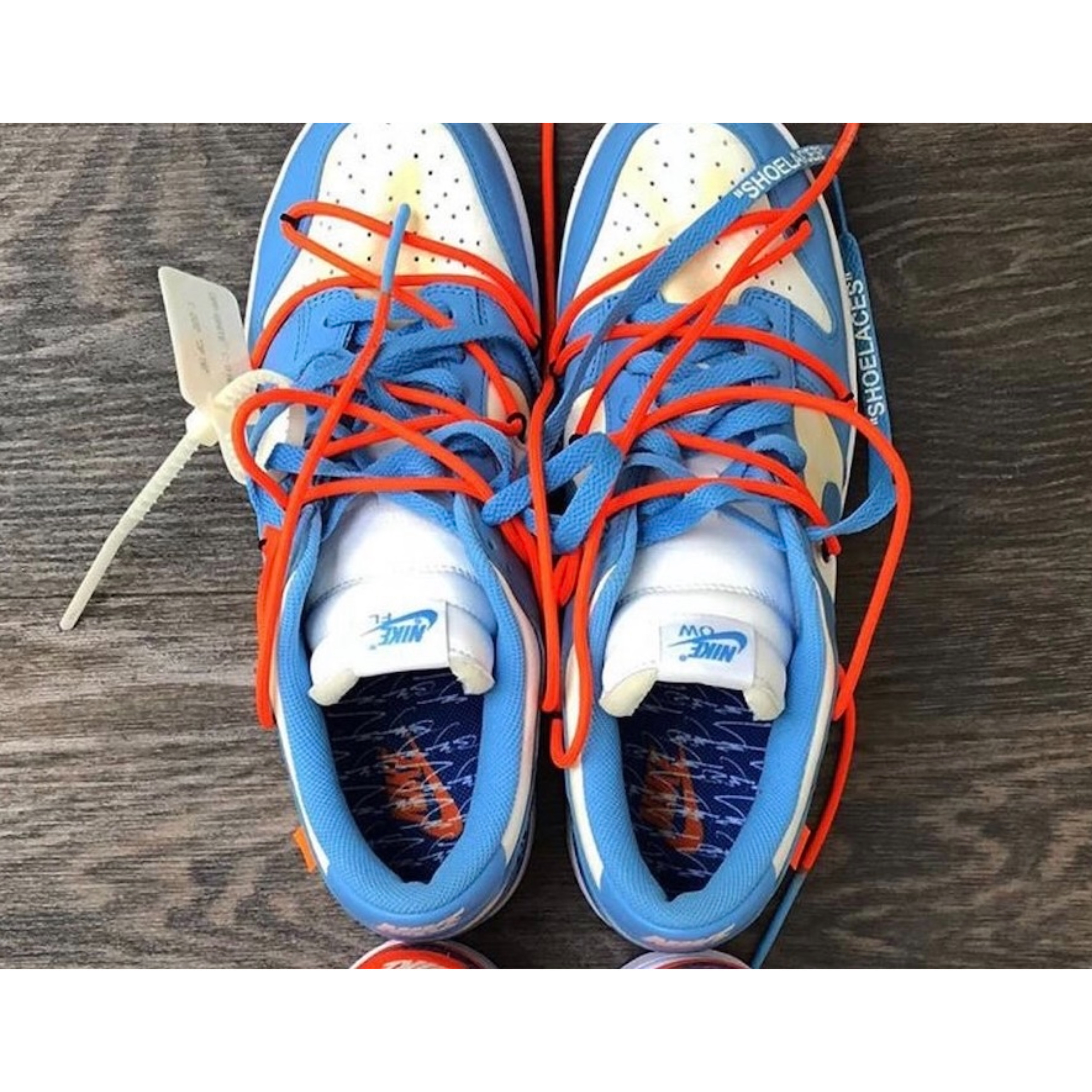 Nike x Off-White Dunk Low Pine Green, Nike x Off-White Dunk Low The 50 - Lot 18 착용 스타일 - 3