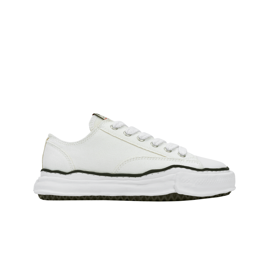 메종 미하라 야스히로 피터슨 OG 솔 캔버스 로우 스니커즈 화이트(Maison Mihara Yasuhiro Peterson OG Sole Canvas Low Sneakers White)