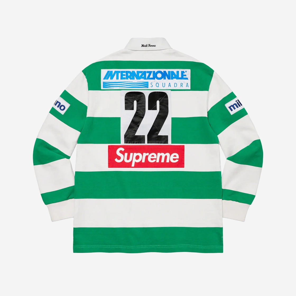 Supreme Stripe Rugby White - 22SS 상세 이미지 2