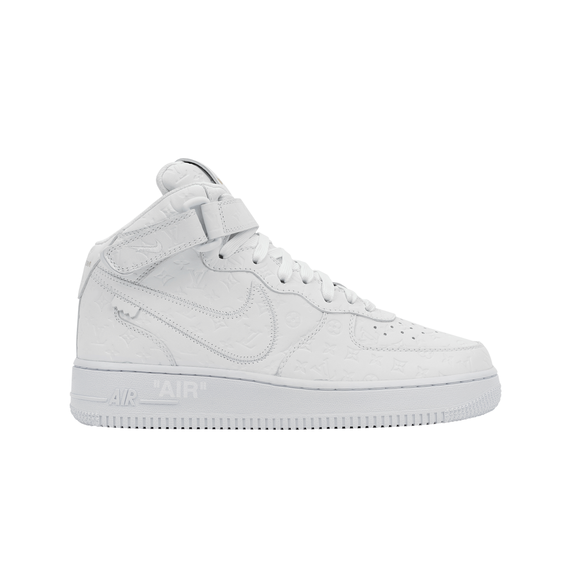 루이비통 x 나이키 에어포스 1 미드 바이 버질 아블로 화이트(Louis Vuitton x Nike Air Force 1 Mid by Virgil Abloh White)