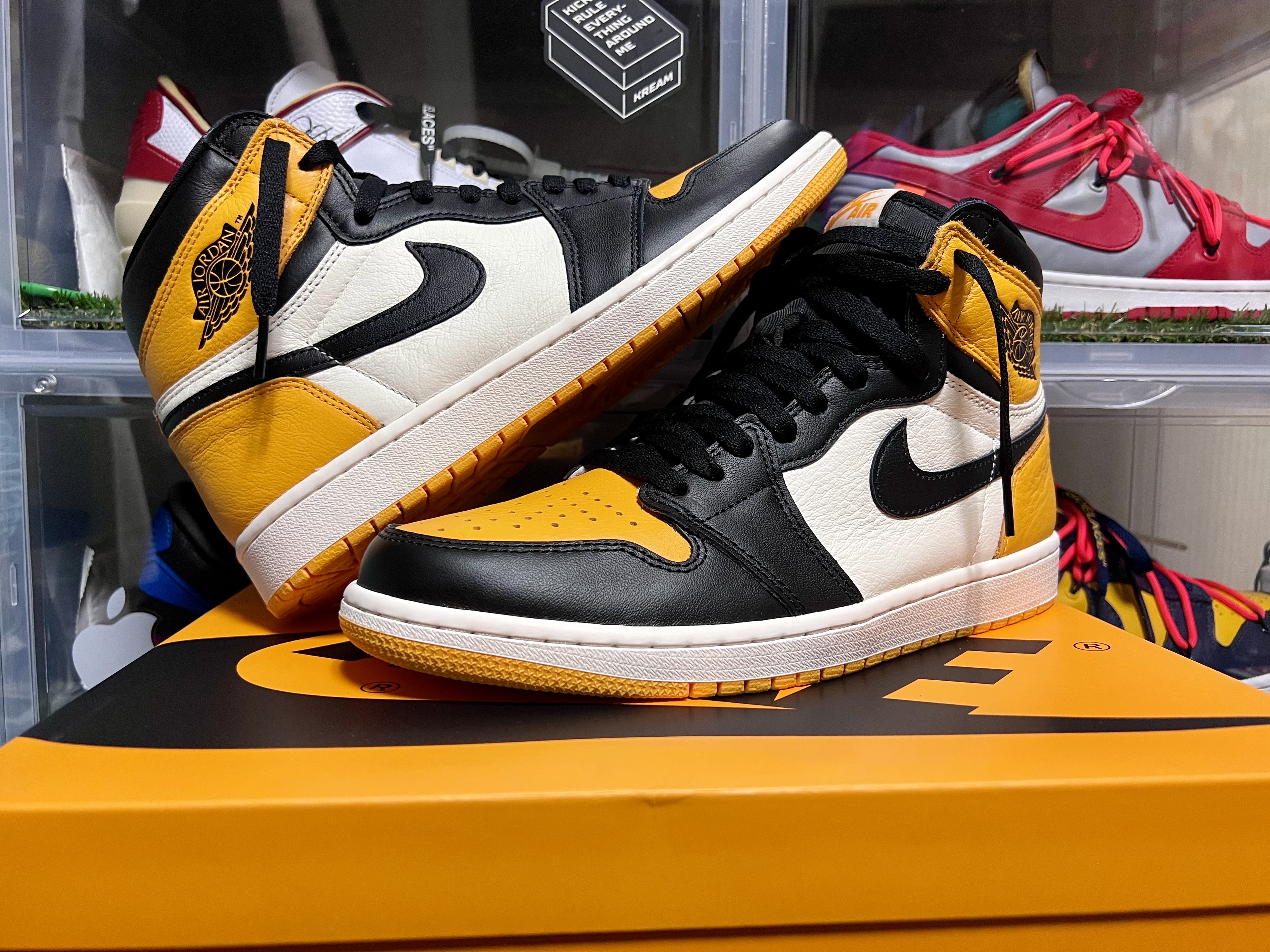 Jordan 1 Retro High OG Taxi, (GS) Jordan 1 Retro High OG Taxi 착용 스타일 - 2