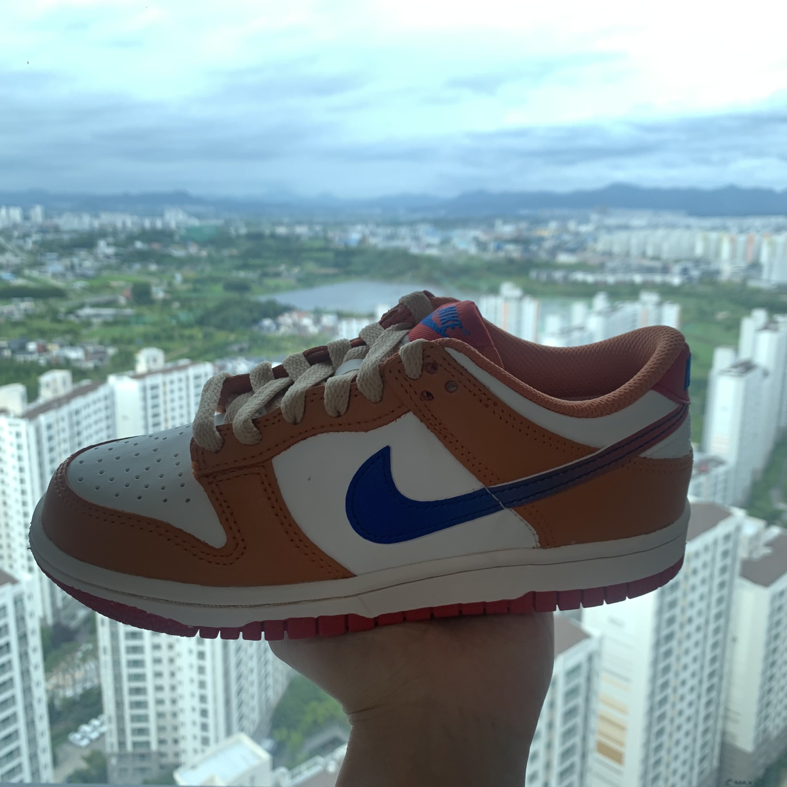 (GS) Nike Dunk Low Hot Curry and Game Royal 착용 스타일 - 1