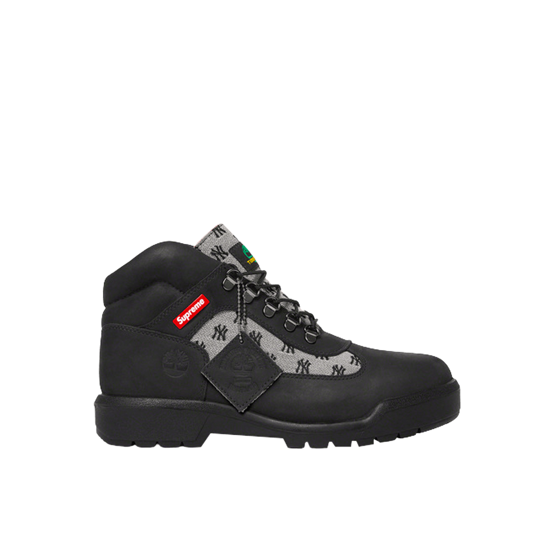 팀버랜드 x 슈프림 x 뉴욕 양키스 필드 부츠 블랙(Timberland x Supreme x New York Yankees Field Boot Black)