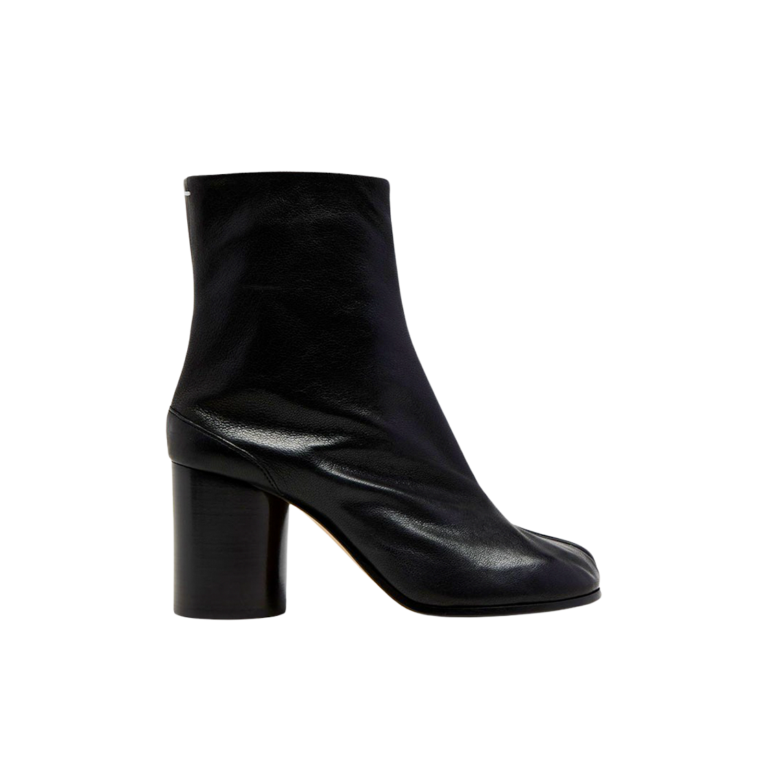 (W) 메종 마르지엘라 빈티지 레더 타비 부츠 블랙((W) Maison Margiela Tabi Vintage Leather Boot Black)